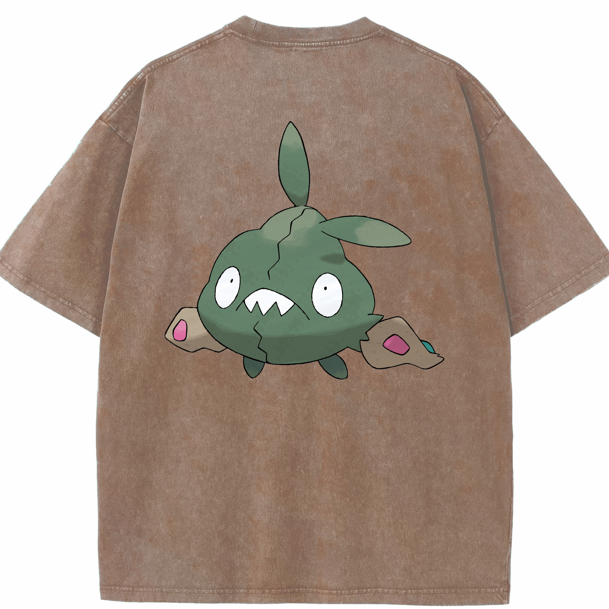 （画像用） ポケットモンスター Pokémon 綿100% ヴィンテージ風 半袖Tシャツ（背面プリント）