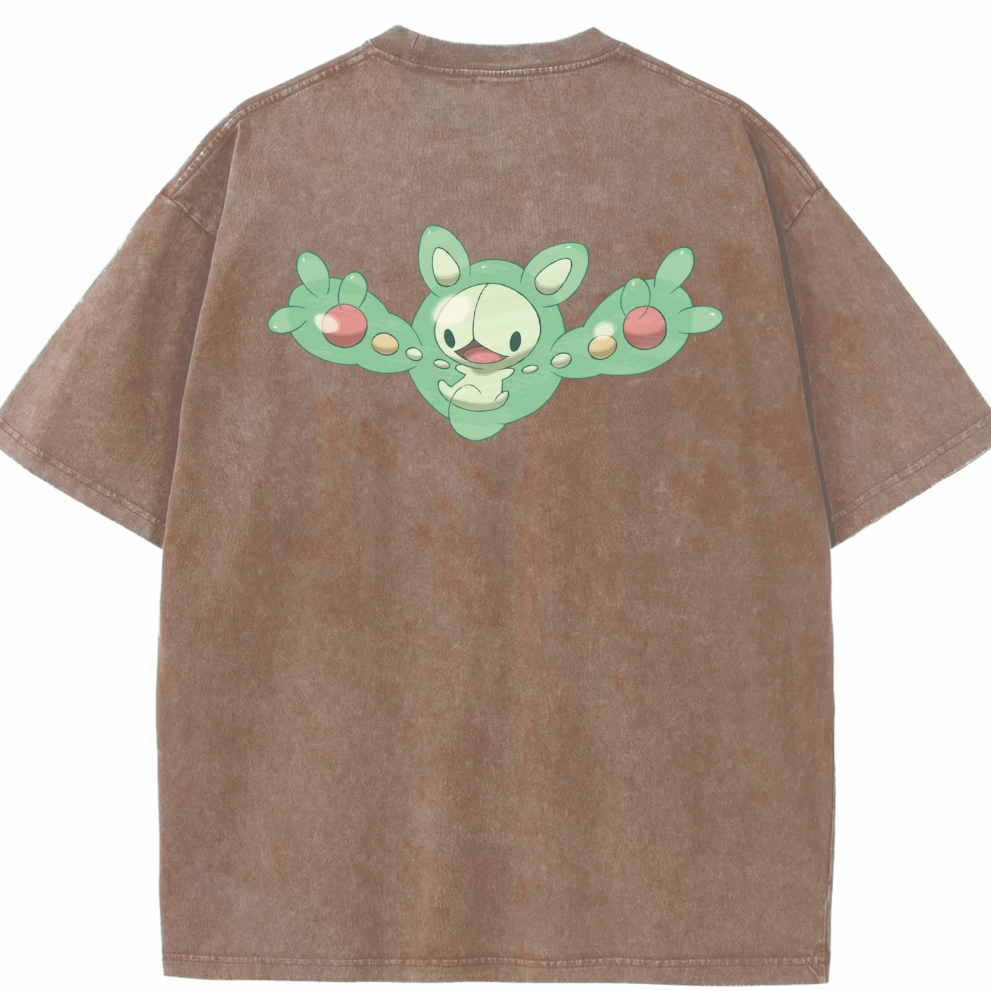 （画像用） ポケットモンスター Pokémon 綿100% ヴィンテージ風 半袖Tシャツ（背面プリント）