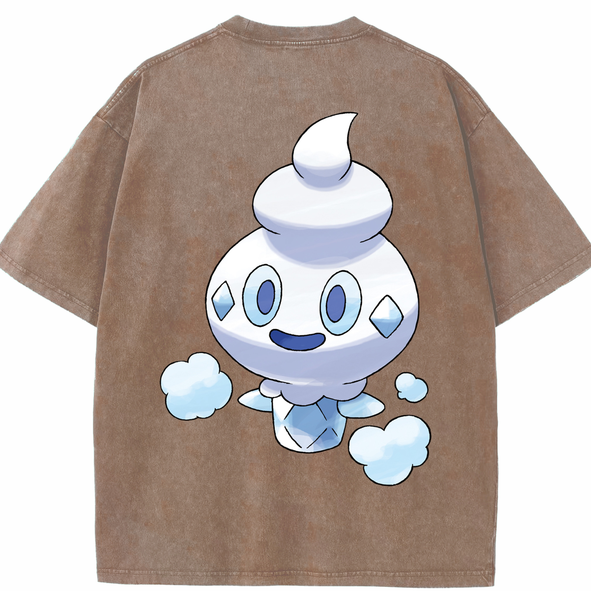 （画像用） ポケットモンスター Pokémon 綿100% ヴィンテージ風 半袖Tシャツ（背面プリント）