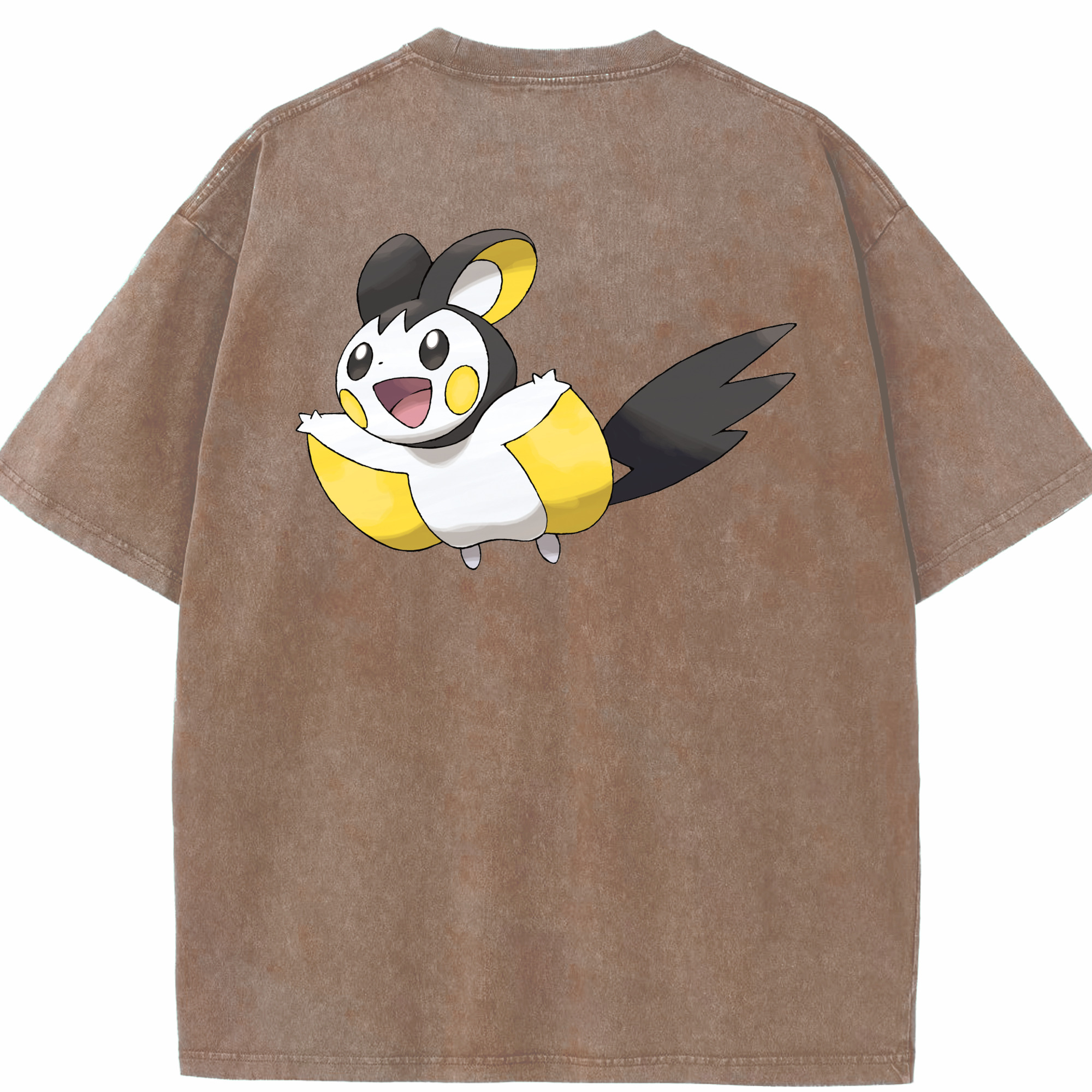（画像用） ポケットモンスター Pokémon 綿100% ヴィンテージ風 半袖Tシャツ（背面プリント）