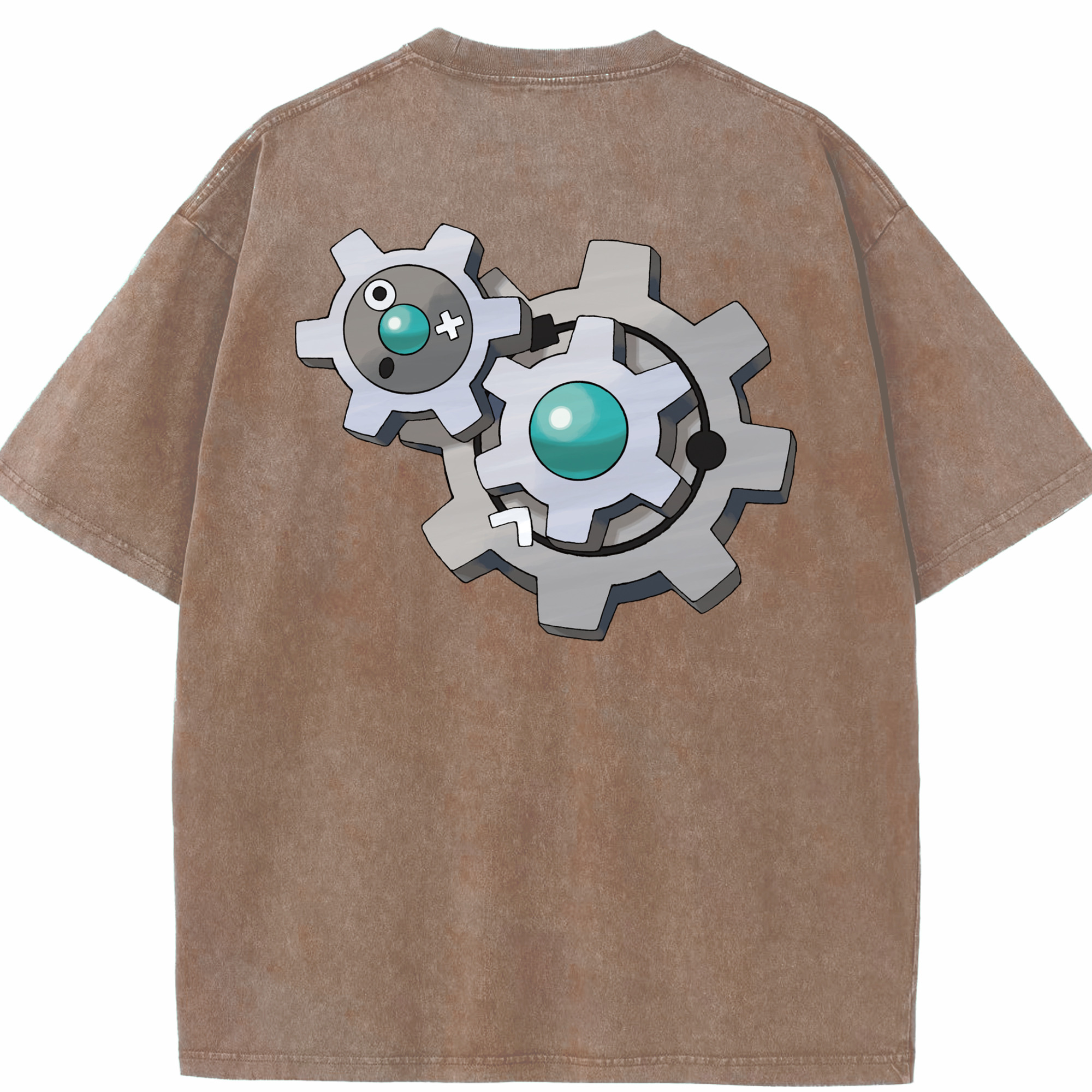 （画像用） ポケットモンスター Pokémon 綿100% ヴィンテージ風 半袖Tシャツ（背面プリント）