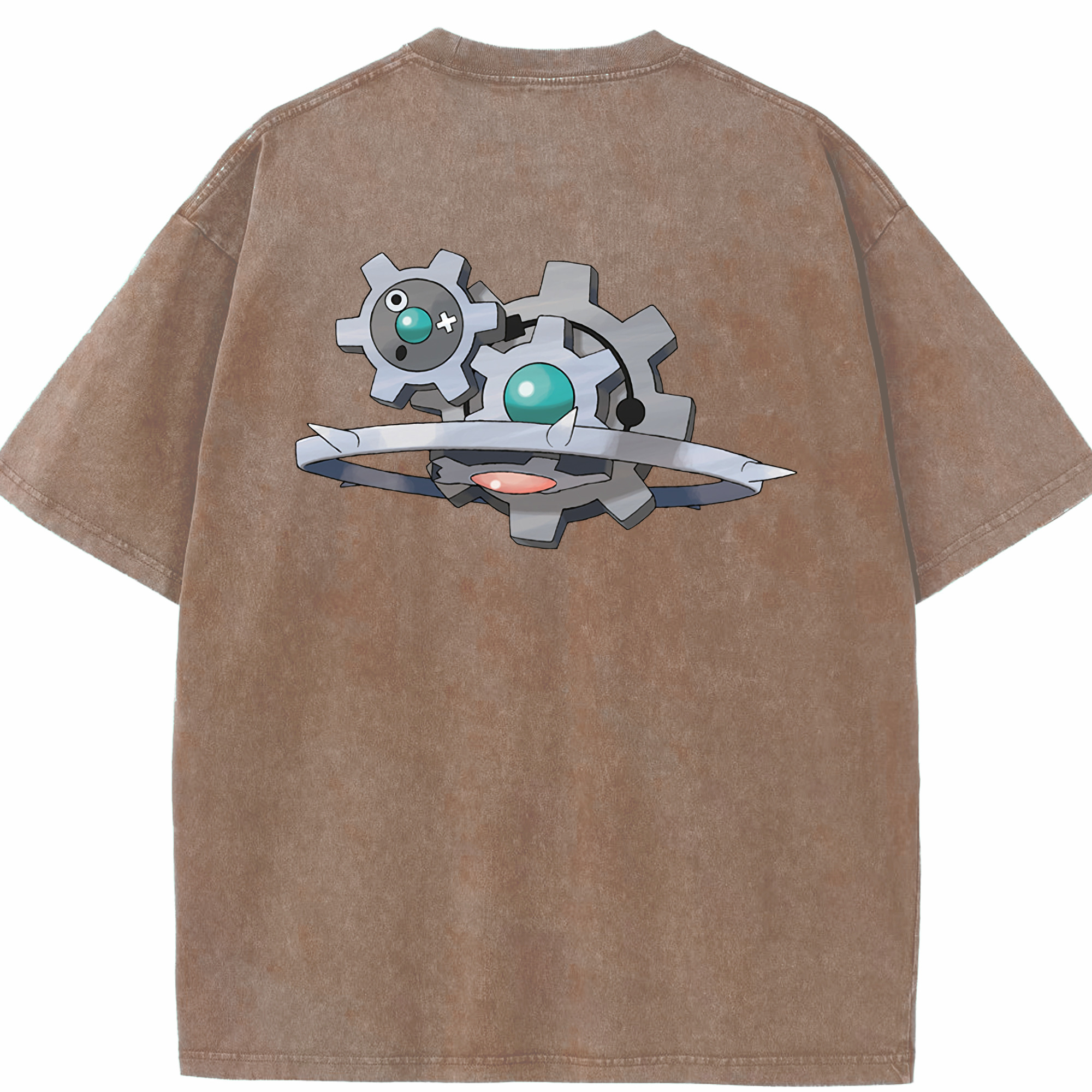 （画像用） ポケットモンスター Pokémon 綿100% ヴィンテージ風 半袖Tシャツ（背面プリント）