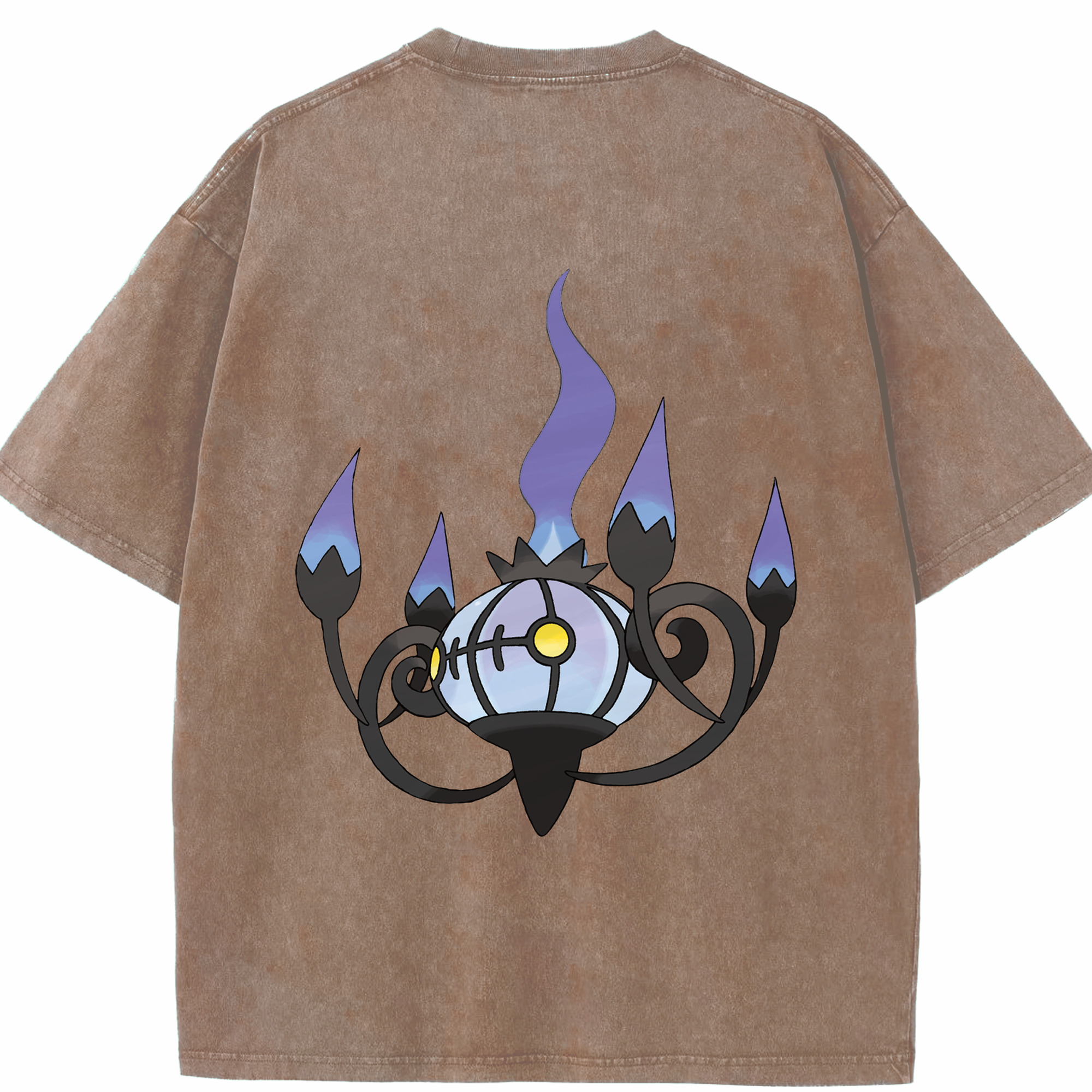 （画像用） ポケットモンスター Pokémon 綿100% ヴィンテージ風 半袖Tシャツ（背面プリント）