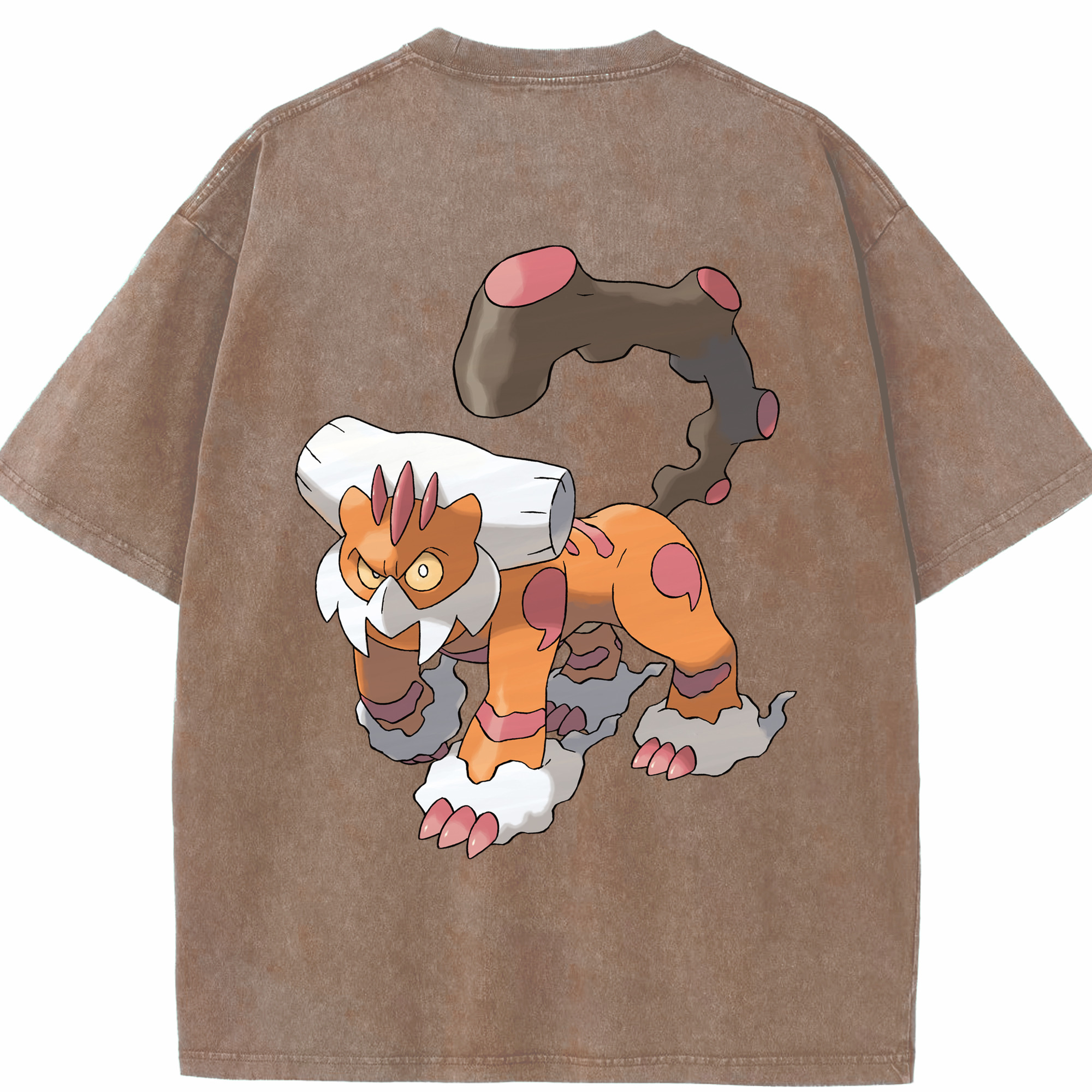 （画像用） ポケットモンスター Pokémon 綿100% ヴィンテージ風 半袖Tシャツ（背面プリント）
