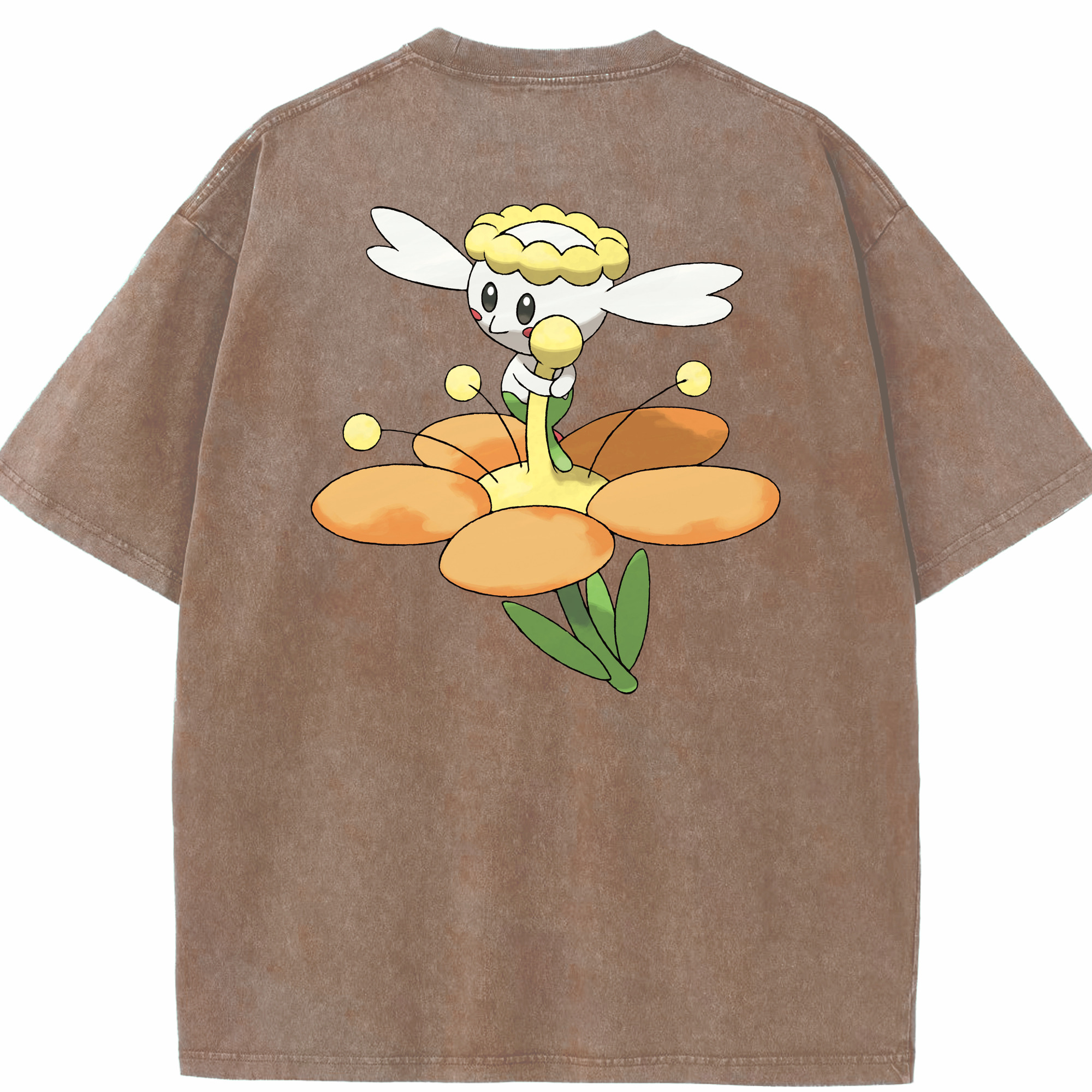 （画像用） ポケットモンスター Pokémon 綿100% ヴィンテージ風 半袖Tシャツ（背面プリント）