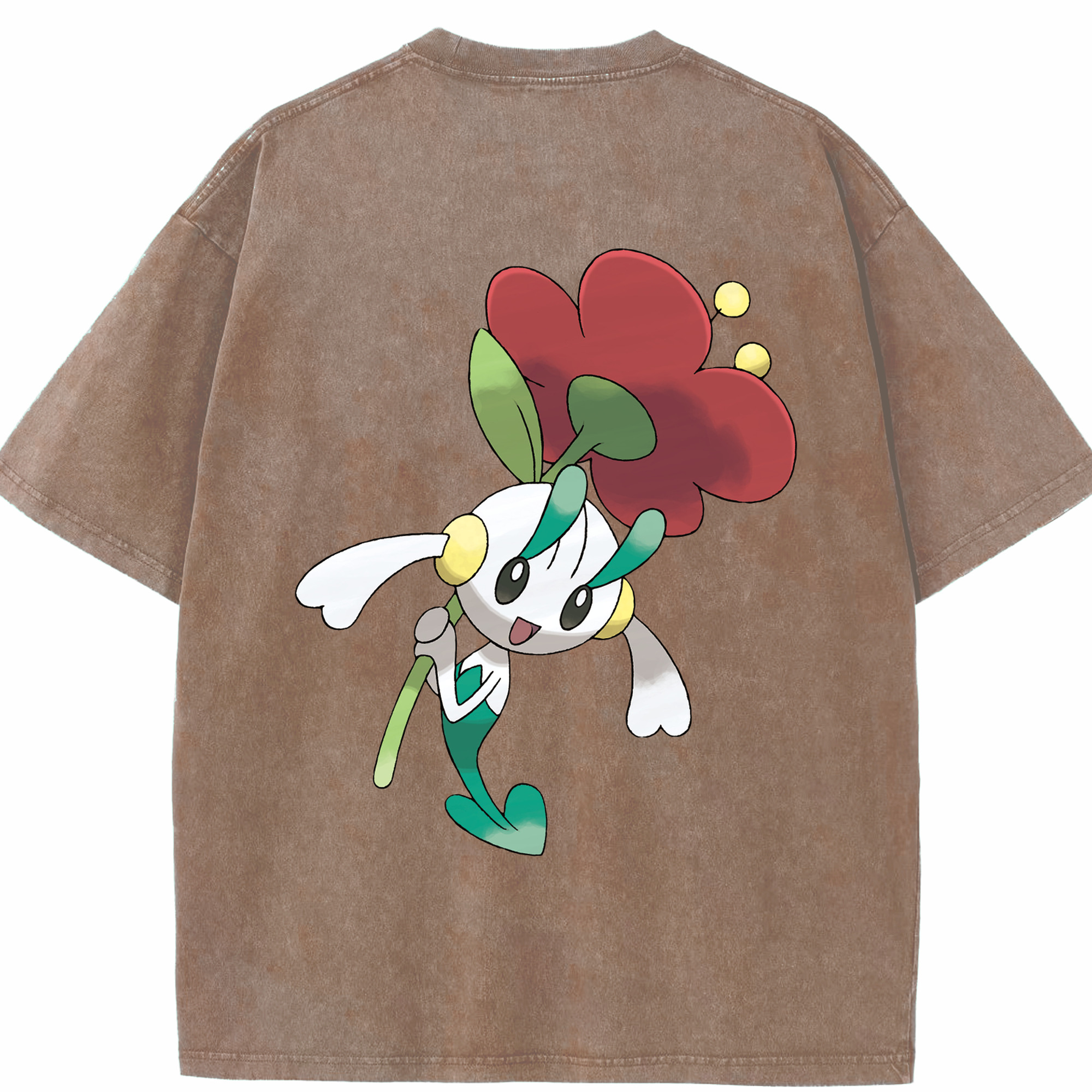 （画像用） ポケットモンスター Pokémon 綿100% ヴィンテージ風 半袖Tシャツ（背面プリント）