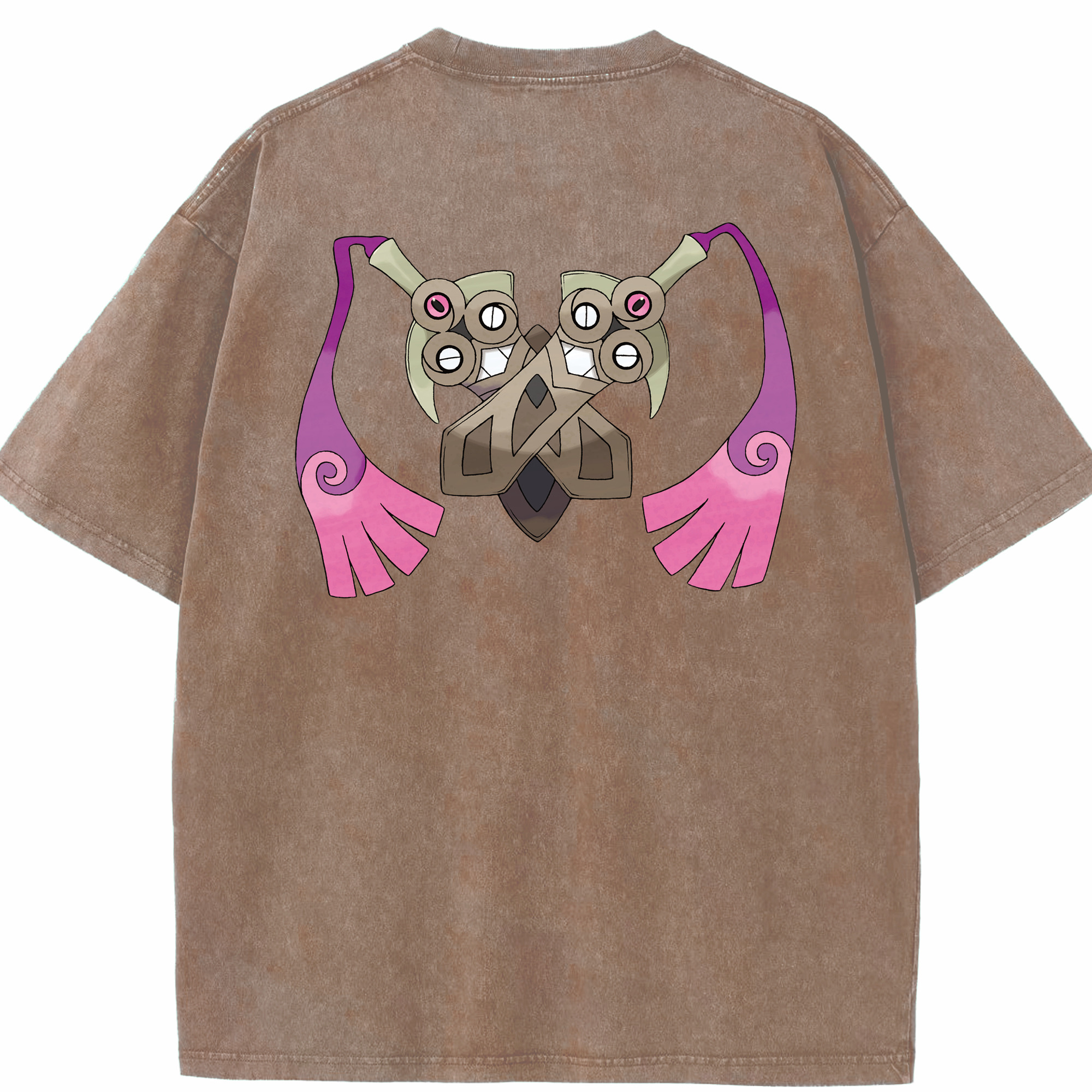 （画像用） ポケットモンスター Pokémon 綿100% ヴィンテージ風 半袖Tシャツ（背面プリント）