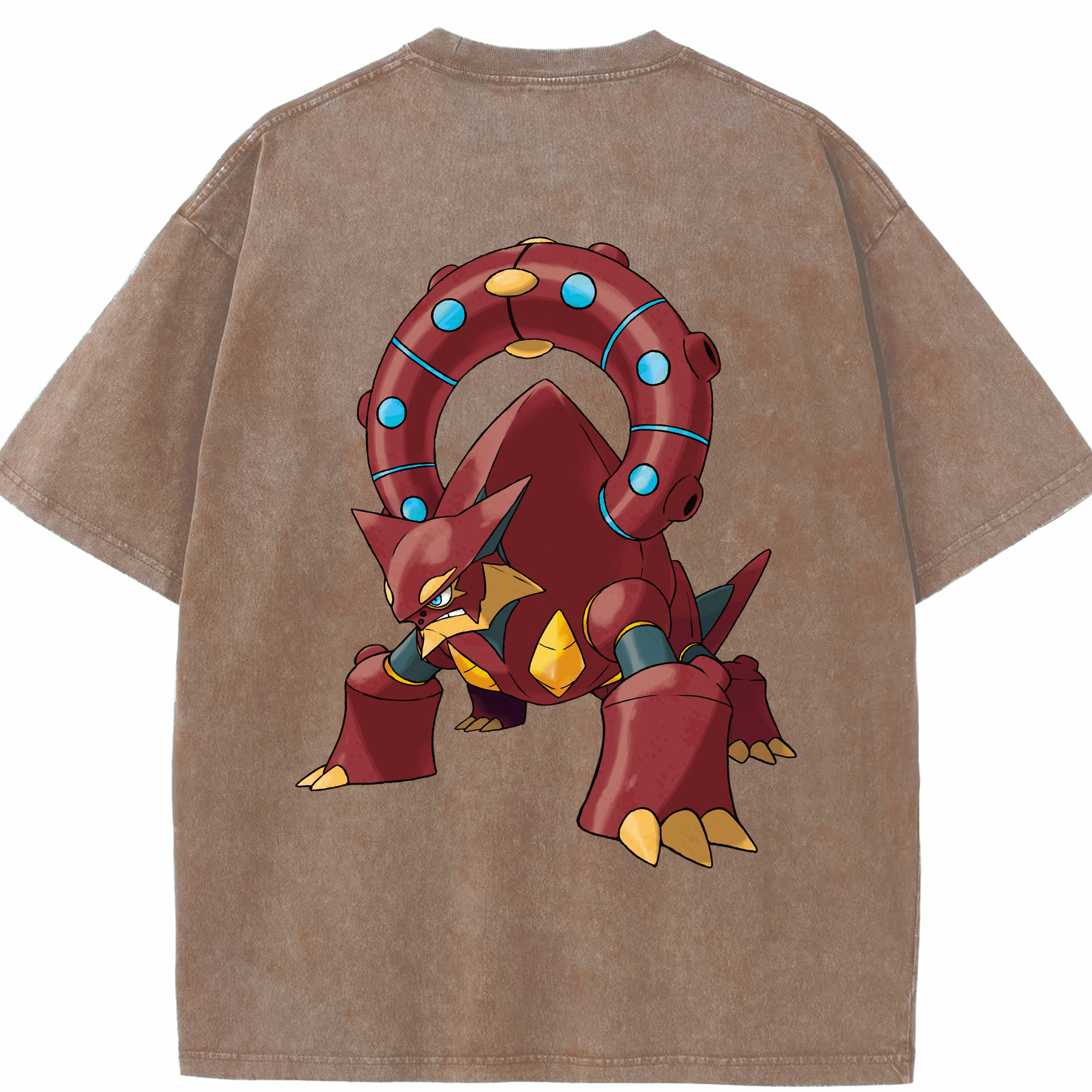 （画像用） ポケットモンスター Pokémon 綿100% ヴィンテージ風 半袖Tシャツ（背面プリント）