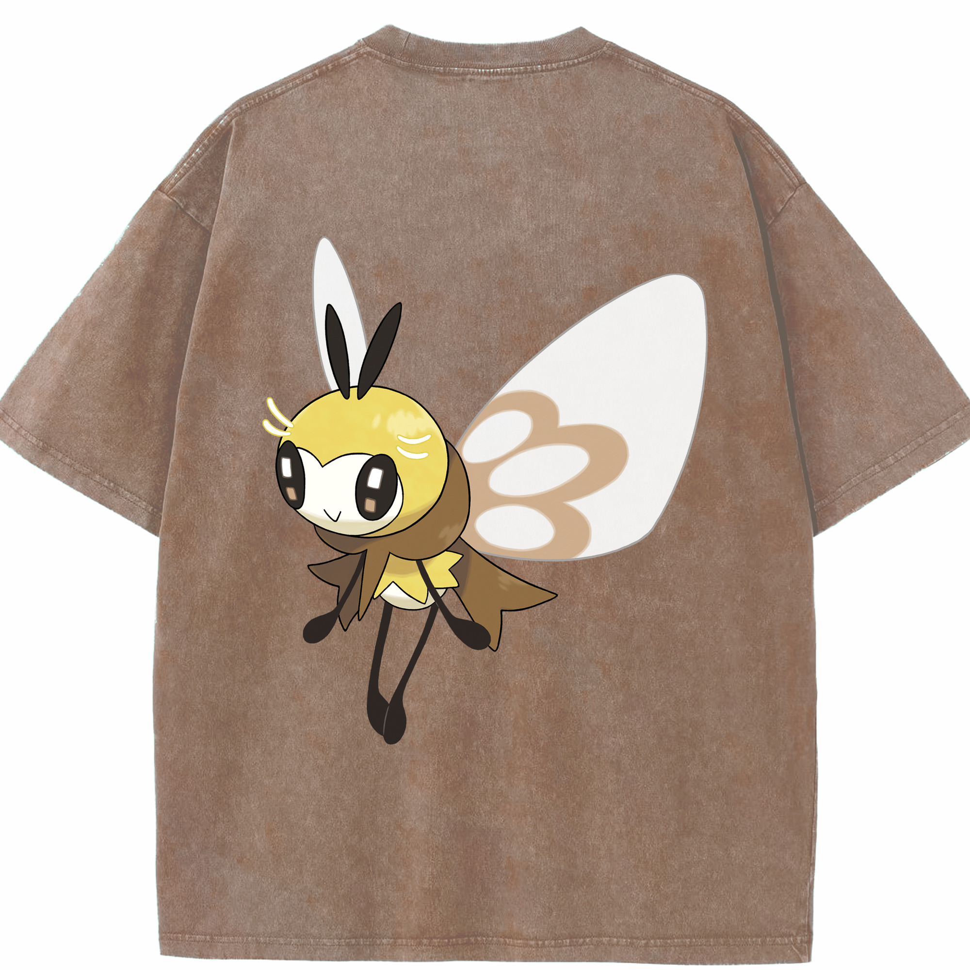 （画像用） ポケットモンスター Pokémon 綿100% ヴィンテージ風 半袖Tシャツ（背面プリント）