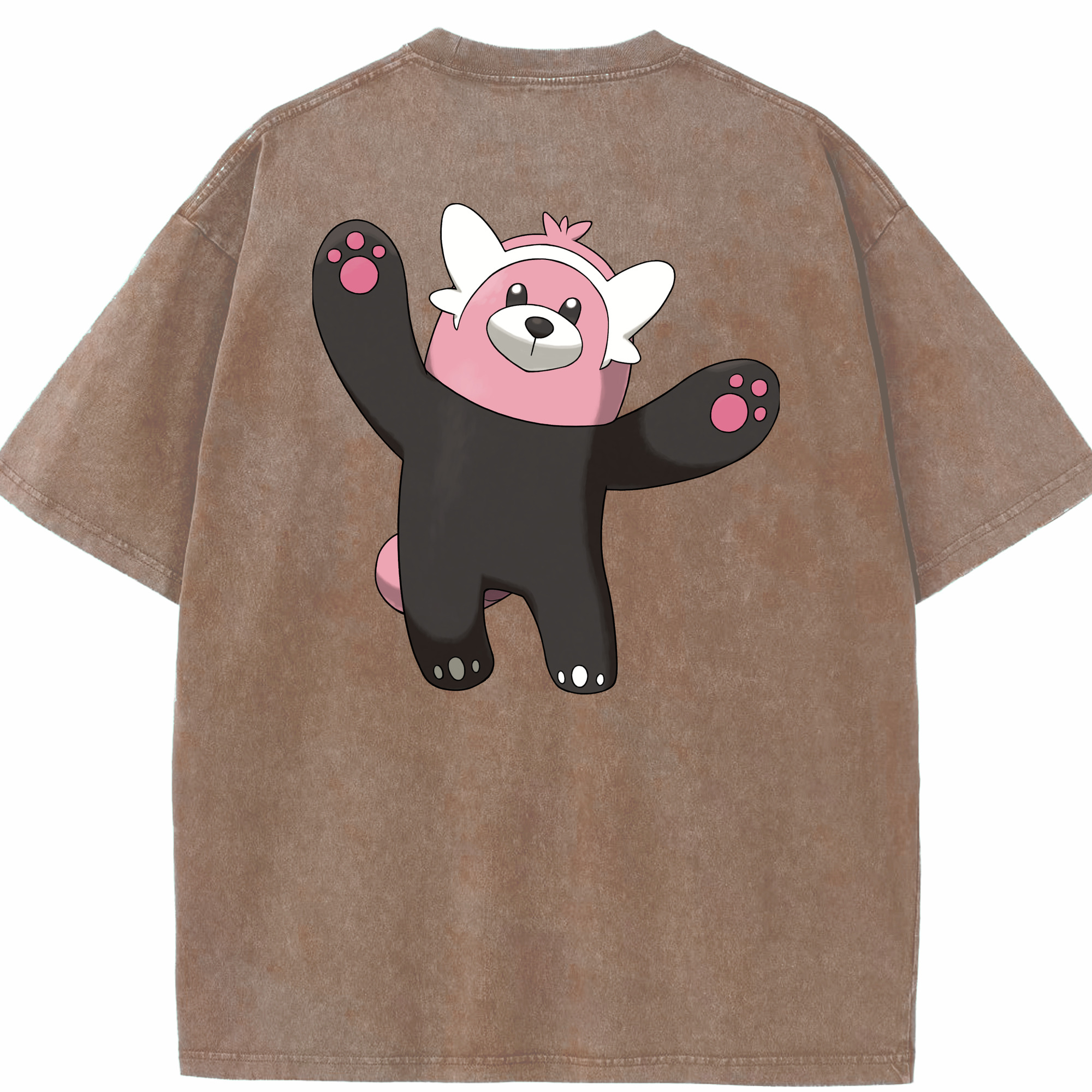 （画像用） ポケットモンスター Pokémon 綿100% ヴィンテージ風 半袖Tシャツ（背面プリント）