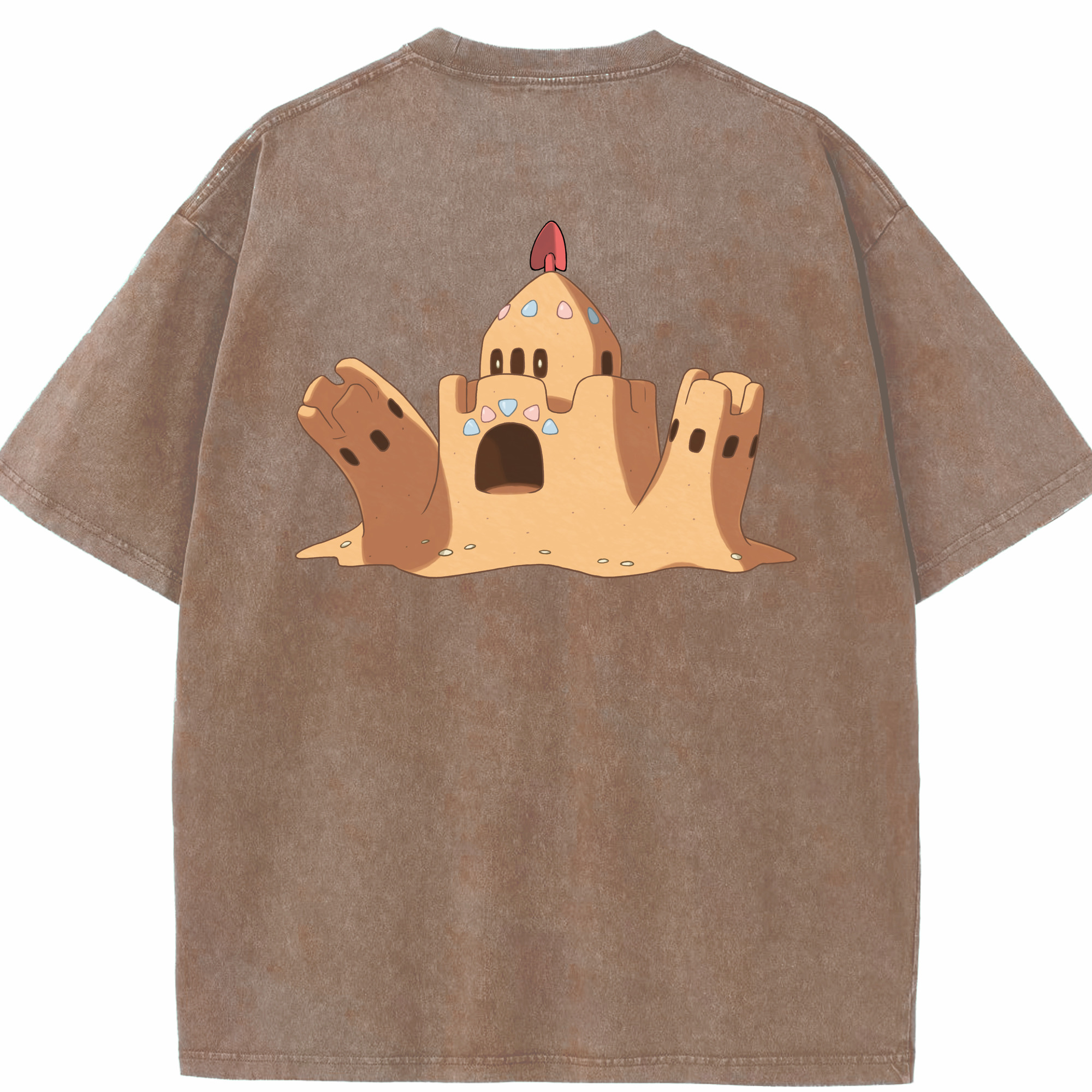 （画像用） ポケットモンスター Pokémon 綿100% ヴィンテージ風 半袖Tシャツ（背面プリント）