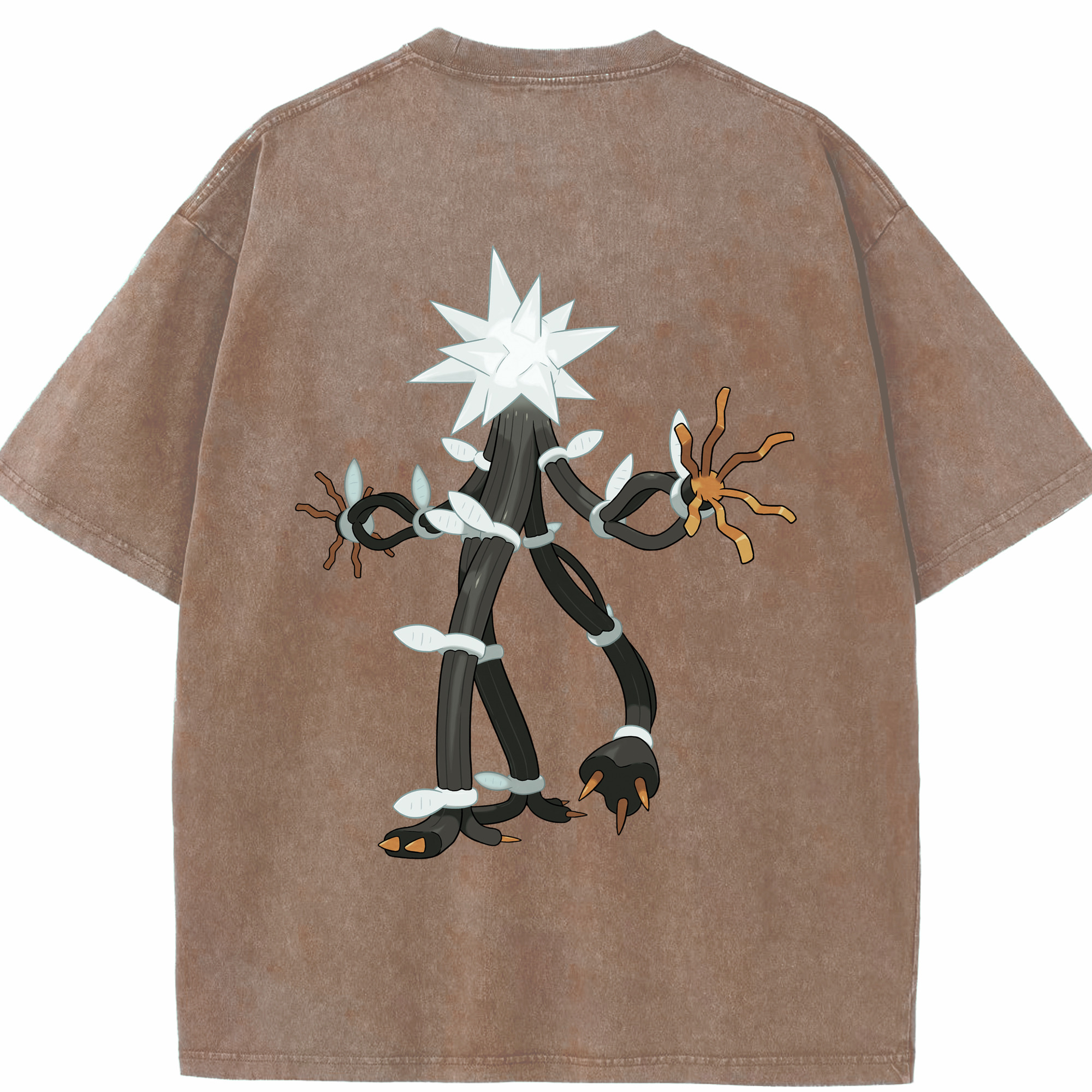 （画像用） ポケットモンスター Pokémon 綿100% ヴィンテージ風 半袖Tシャツ（背面プリント）