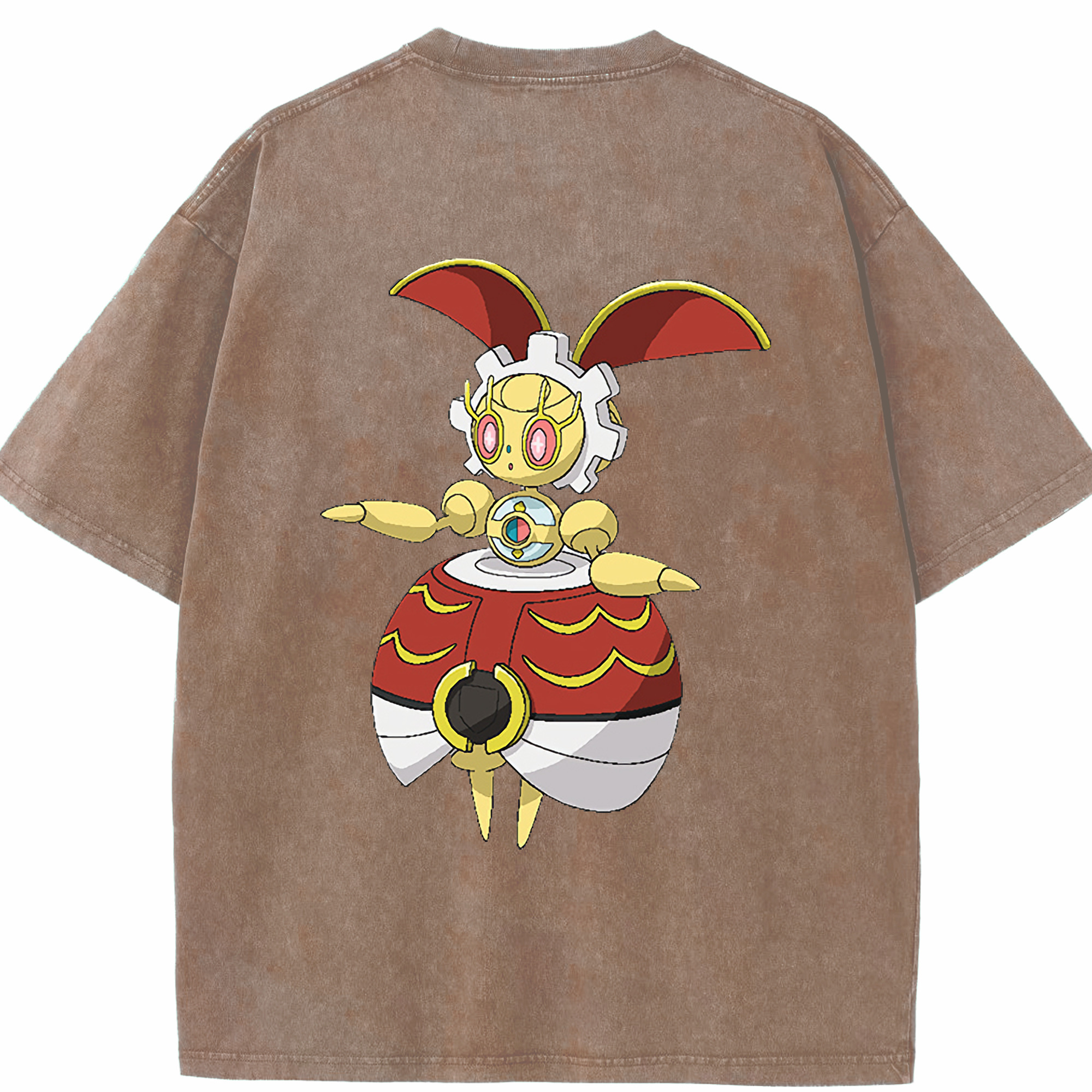 （画像用） ポケットモンスター Pokémon 綿100% ヴィンテージ風 半袖Tシャツ（背面プリント）