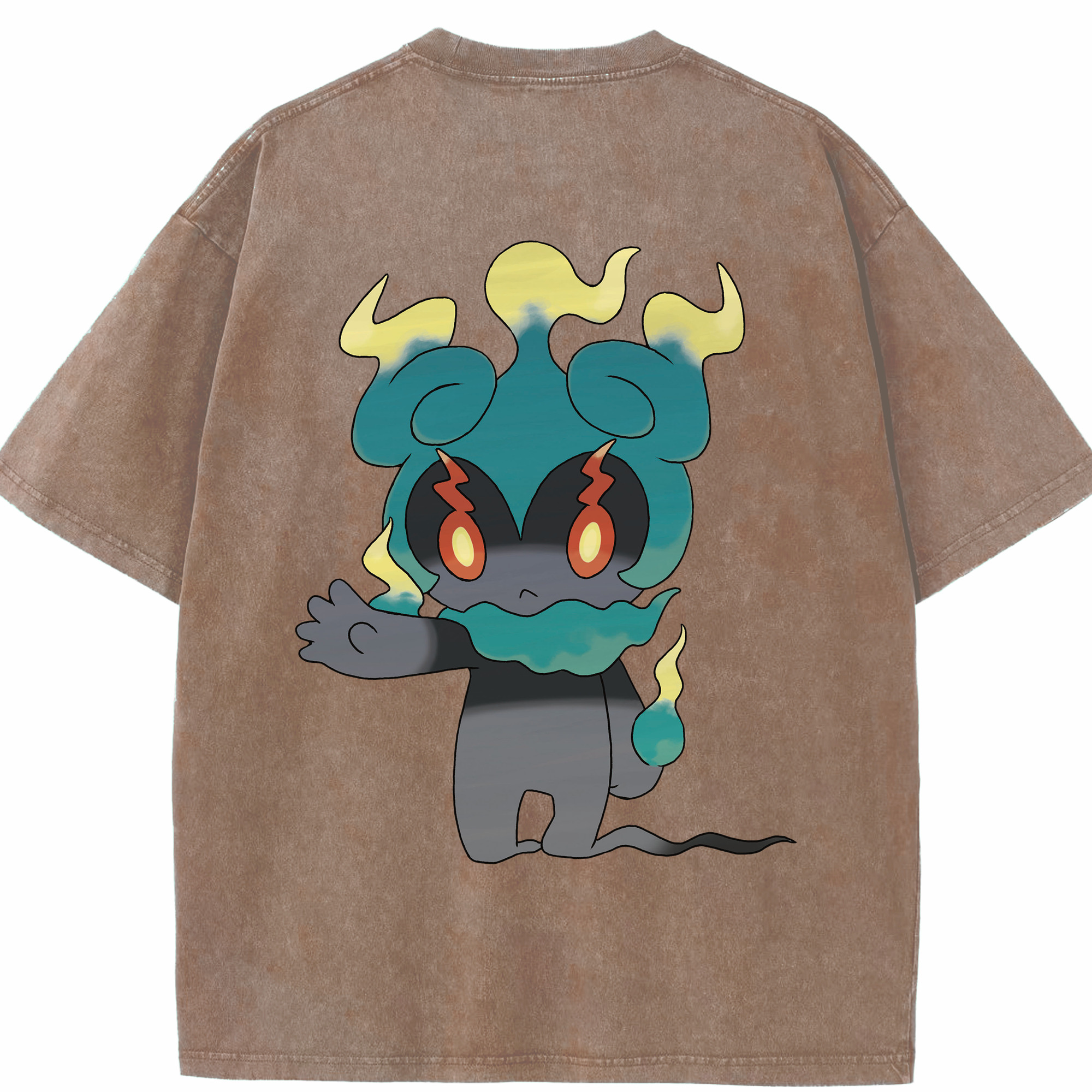 （画像用） ポケットモンスター Pokémon 綿100% ヴィンテージ風 半袖Tシャツ（背面プリント）