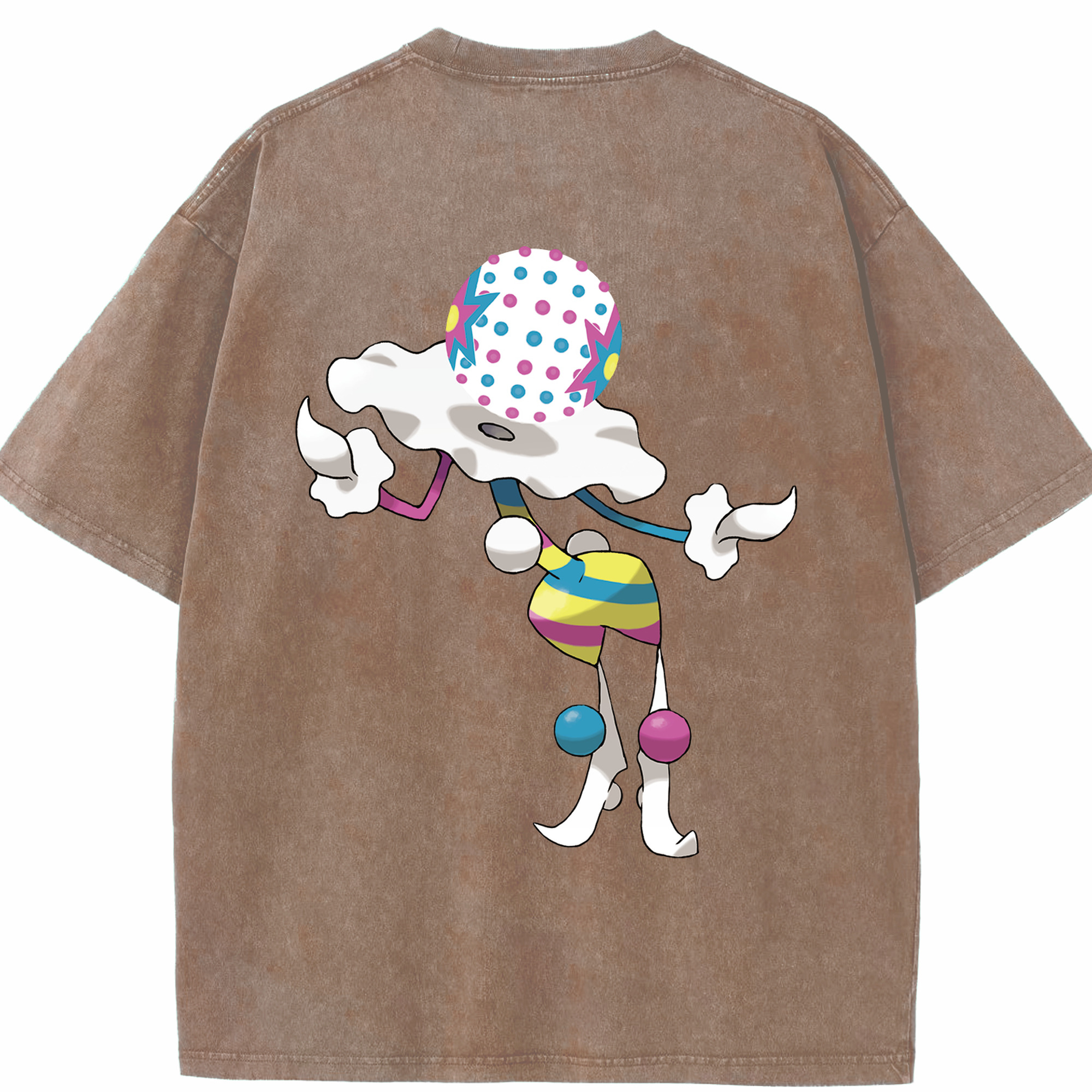 （画像用） ポケットモンスター Pokémon 綿100% ヴィンテージ風 半袖Tシャツ（背面プリント）