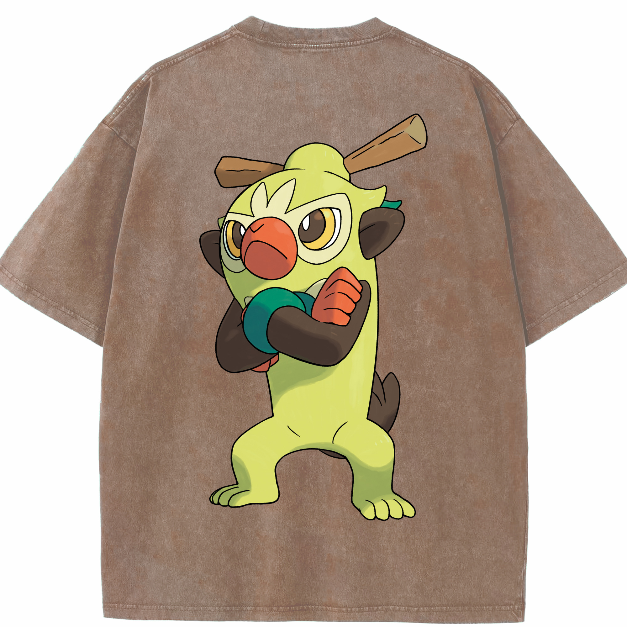 （画像用） ポケットモンスター Pokémon 綿100% ヴィンテージ風 半袖Tシャツ（背面プリント）