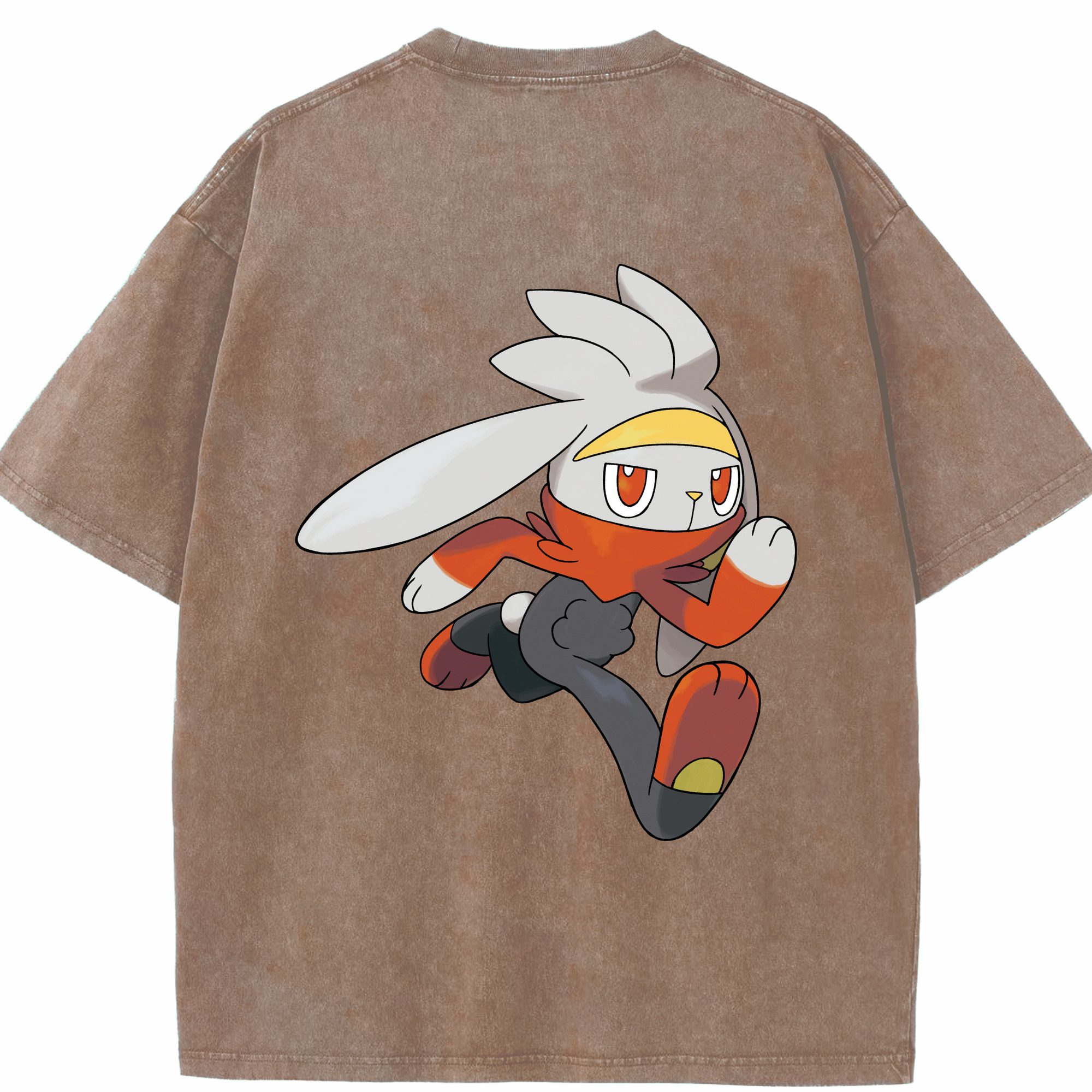 （画像用） ポケットモンスター Pokémon 綿100% ヴィンテージ風 半袖Tシャツ（背面プリント）