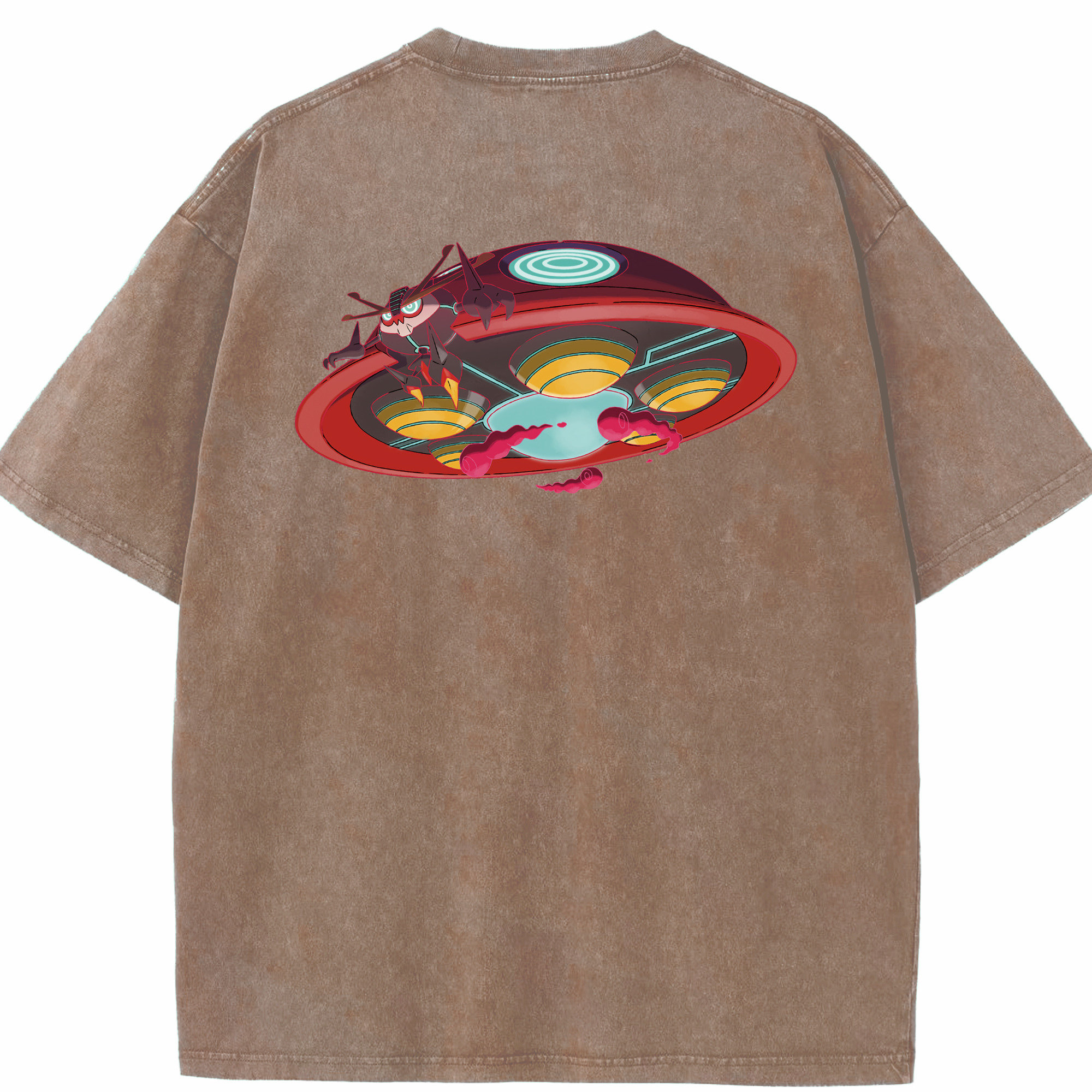 （画像用） ポケットモンスター Pokémon 綿100% ヴィンテージ風 半袖Tシャツ（背面プリント）