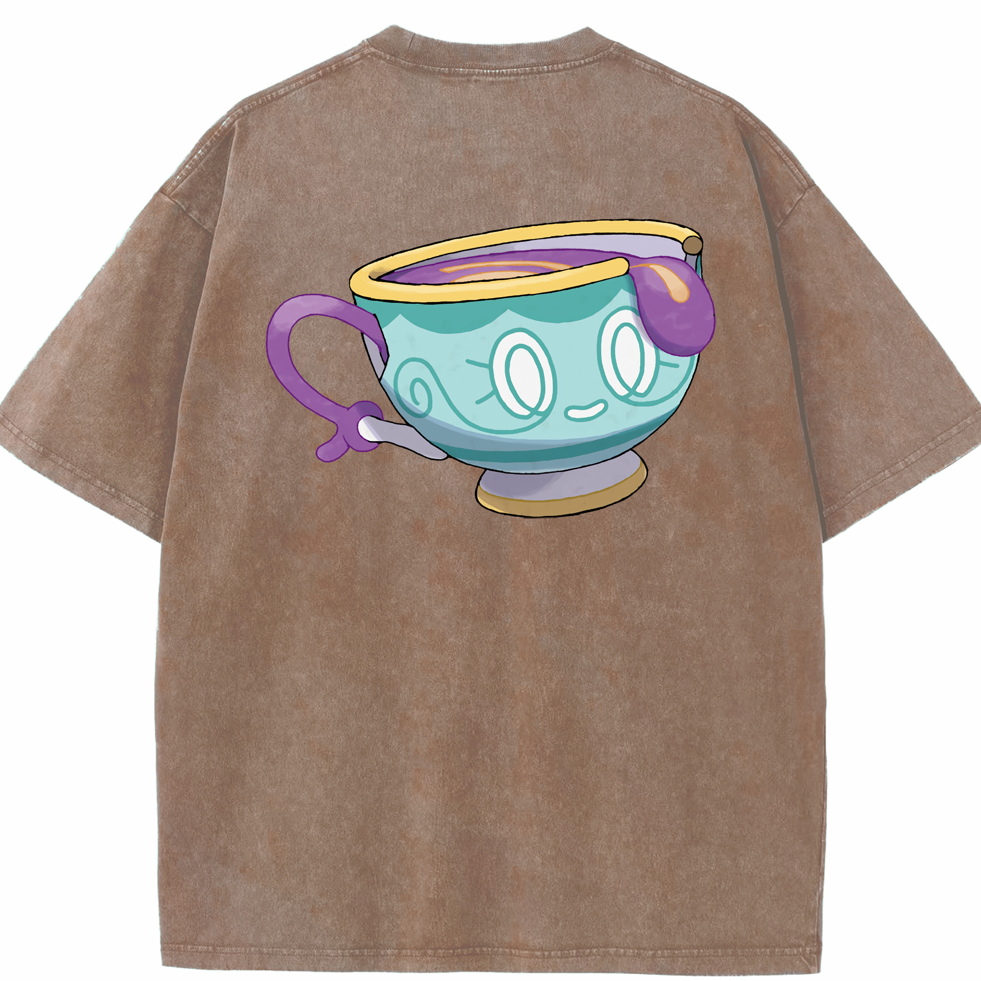 （画像用） ポケットモンスター Pokémon 綿100% ヴィンテージ風 半袖Tシャツ（背面プリント）