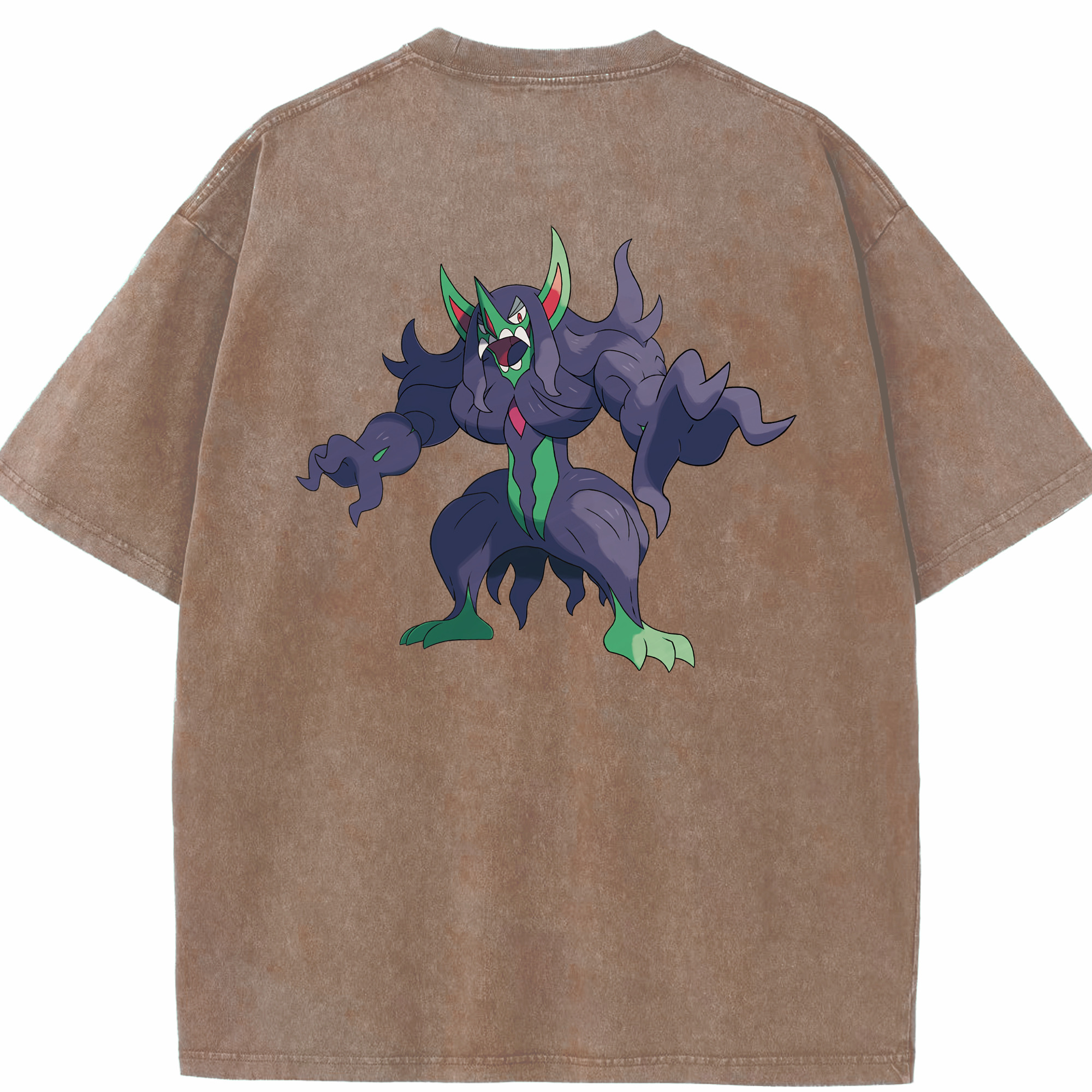 （画像用） ポケットモンスター Pokémon 綿100% ヴィンテージ風 半袖Tシャツ（背面プリント）
