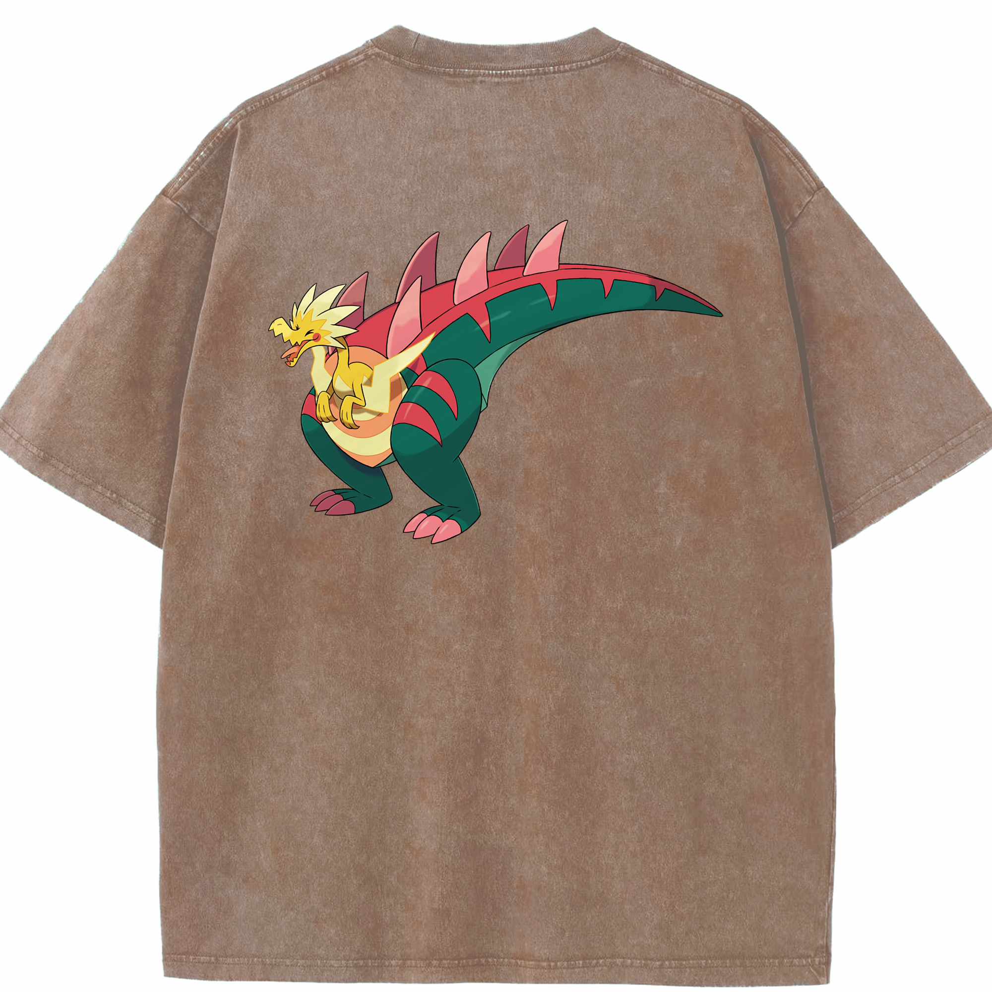 （画像用） ポケットモンスター Pokémon 綿100% ヴィンテージ風 半袖Tシャツ（背面プリント）