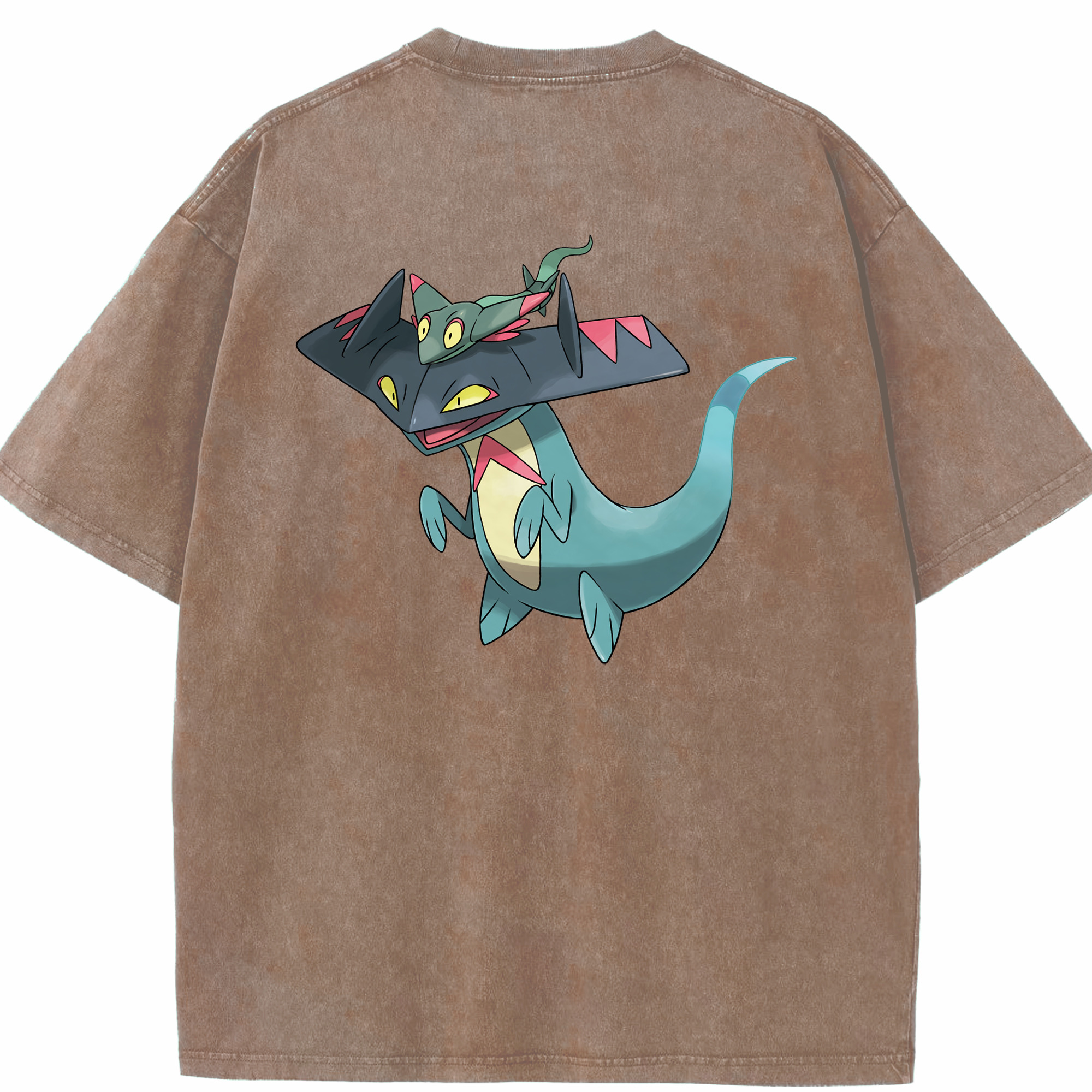 （画像用） ポケットモンスター Pokémon 綿100% ヴィンテージ風 半袖Tシャツ（背面プリント）
