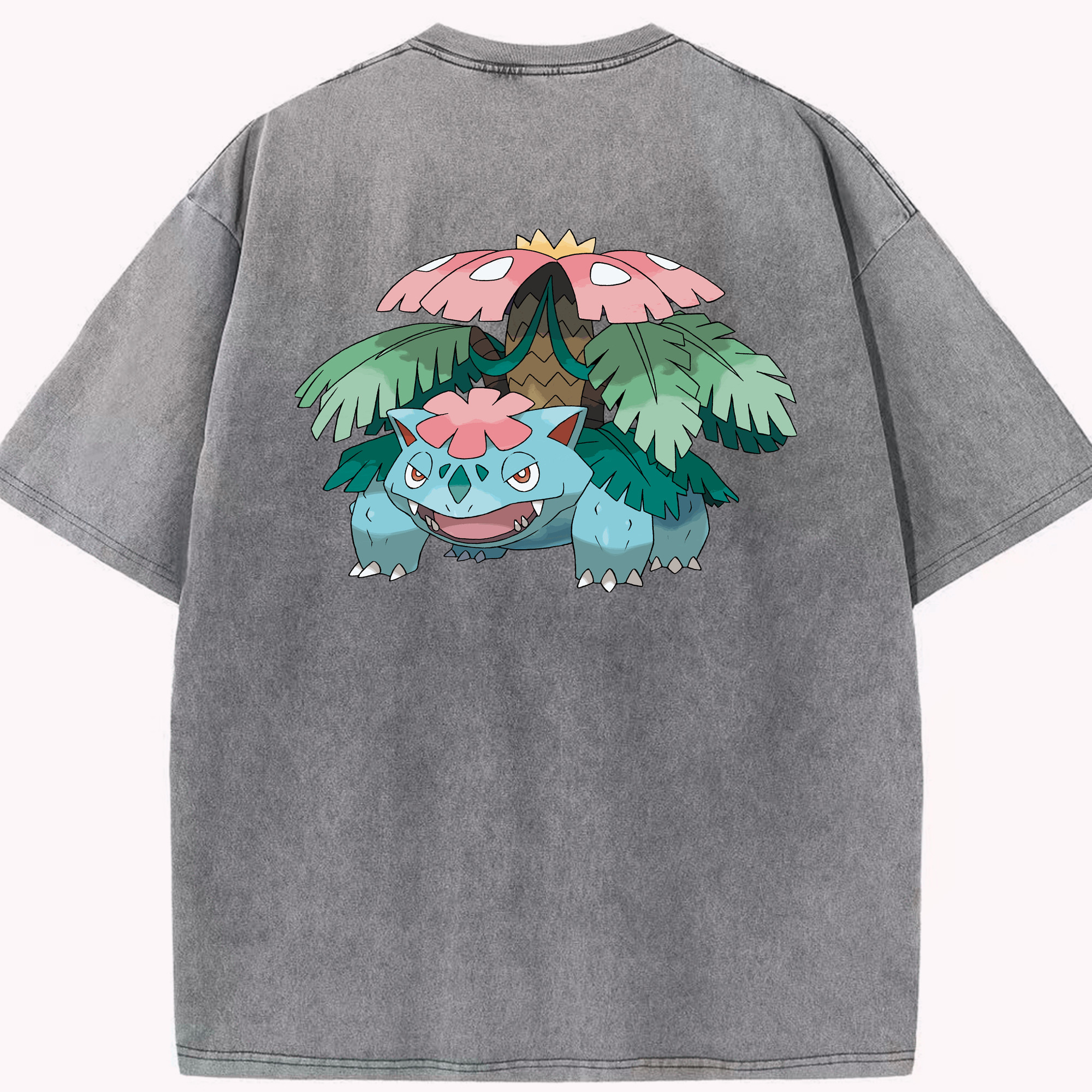 （画像用） ポケットモンスター Pokémon 綿100% ヴィンテージ風 半袖Tシャツ（背面プリント）
