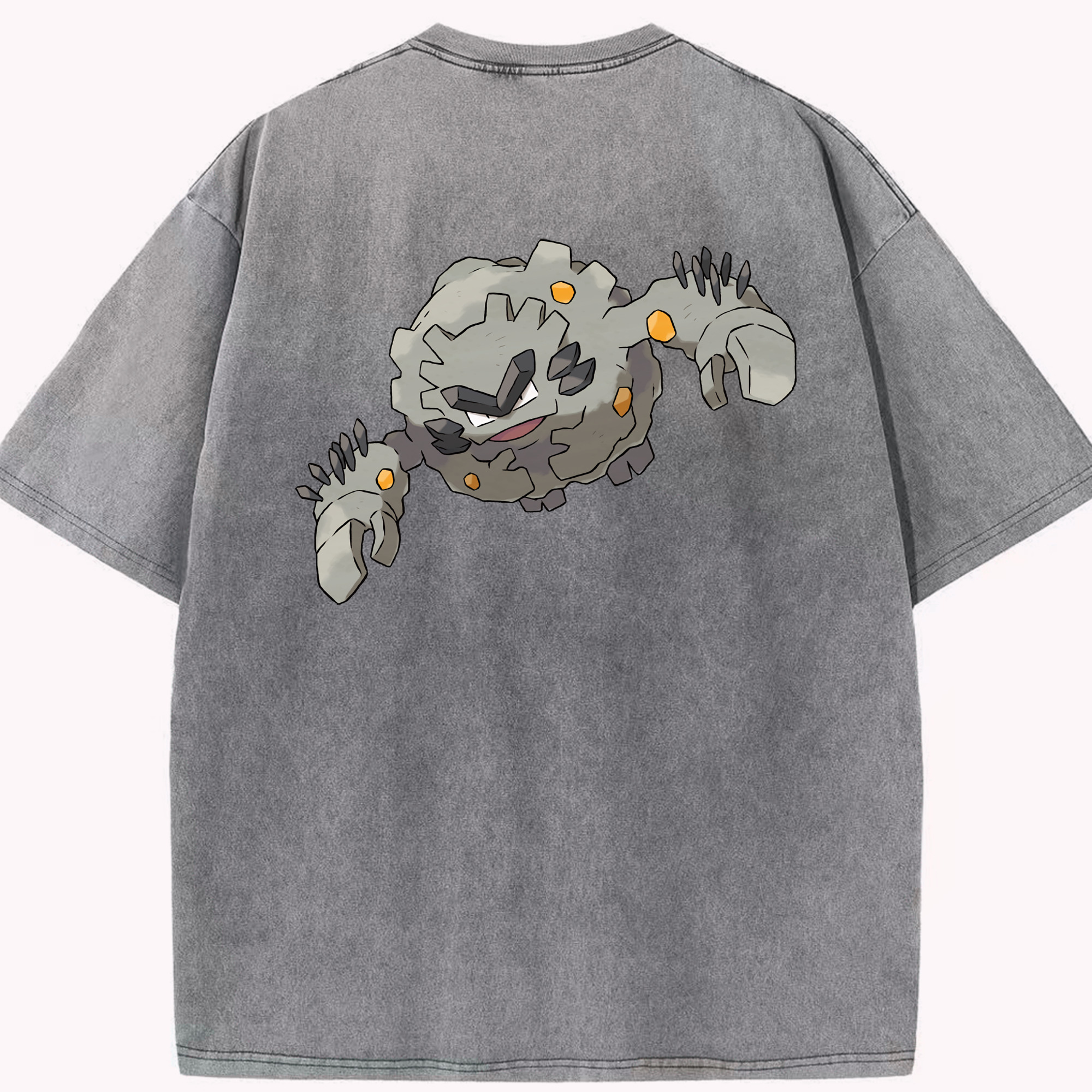 （画像用） ポケットモンスター Pokémon 綿100% ヴィンテージ風 半袖Tシャツ（背面プリント）