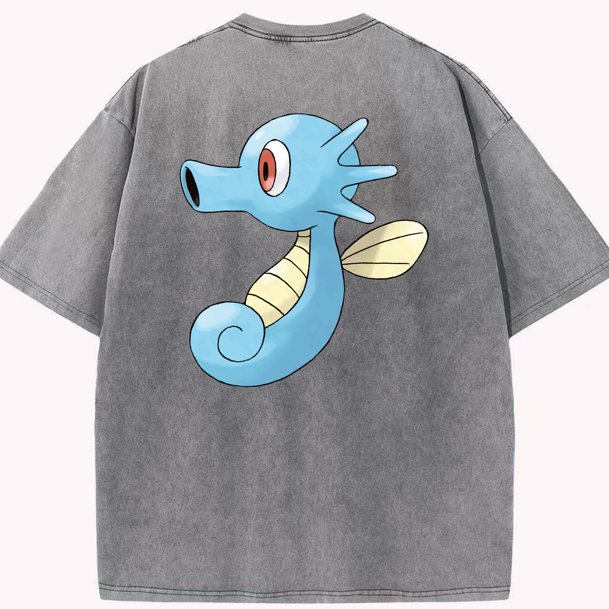 （画像用） ポケットモンスター Pokémon 綿100% ヴィンテージ風 半袖Tシャツ（背面プリント）