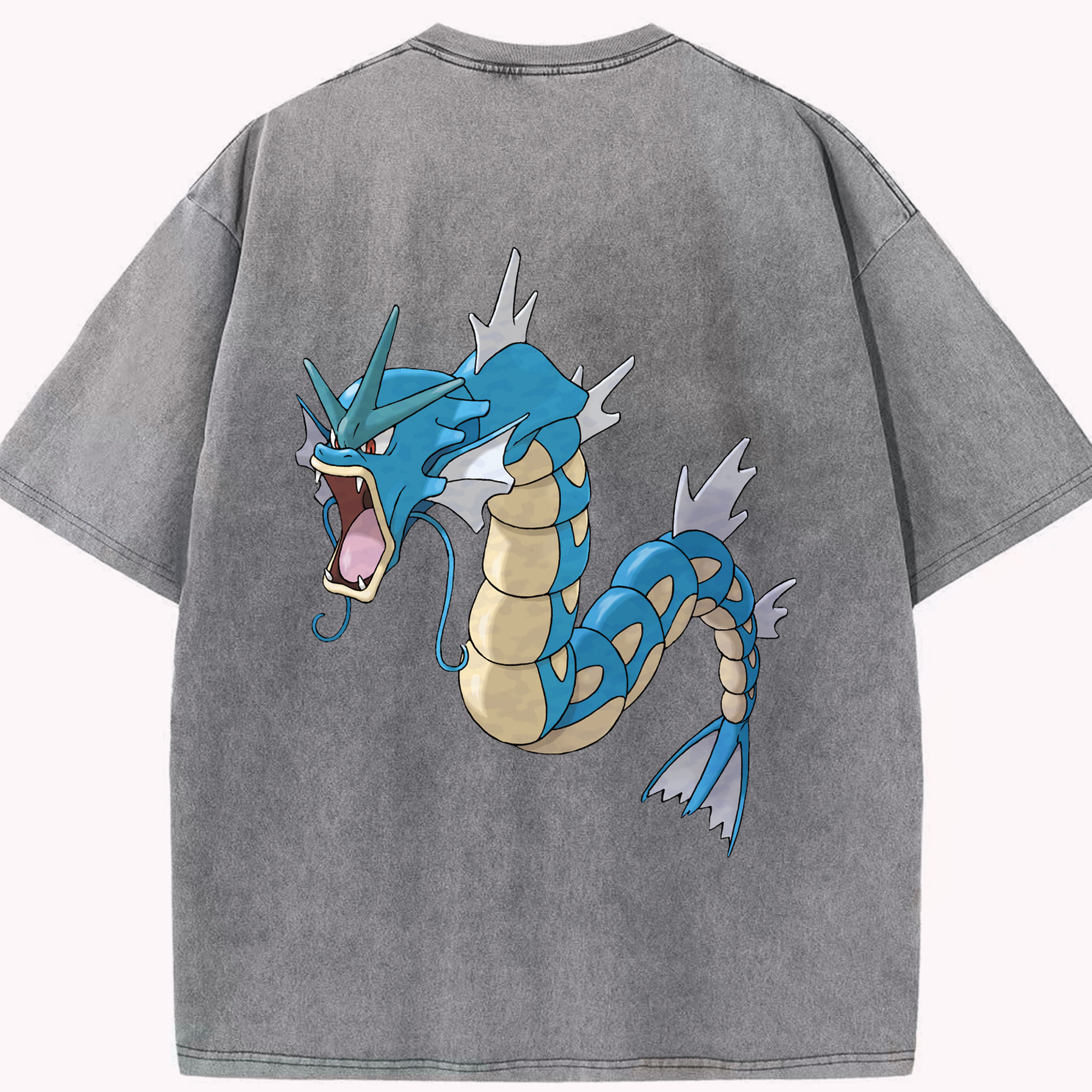 （画像用） ポケットモンスター Pokémon 綿100% ヴィンテージ風 半袖Tシャツ（背面プリント）