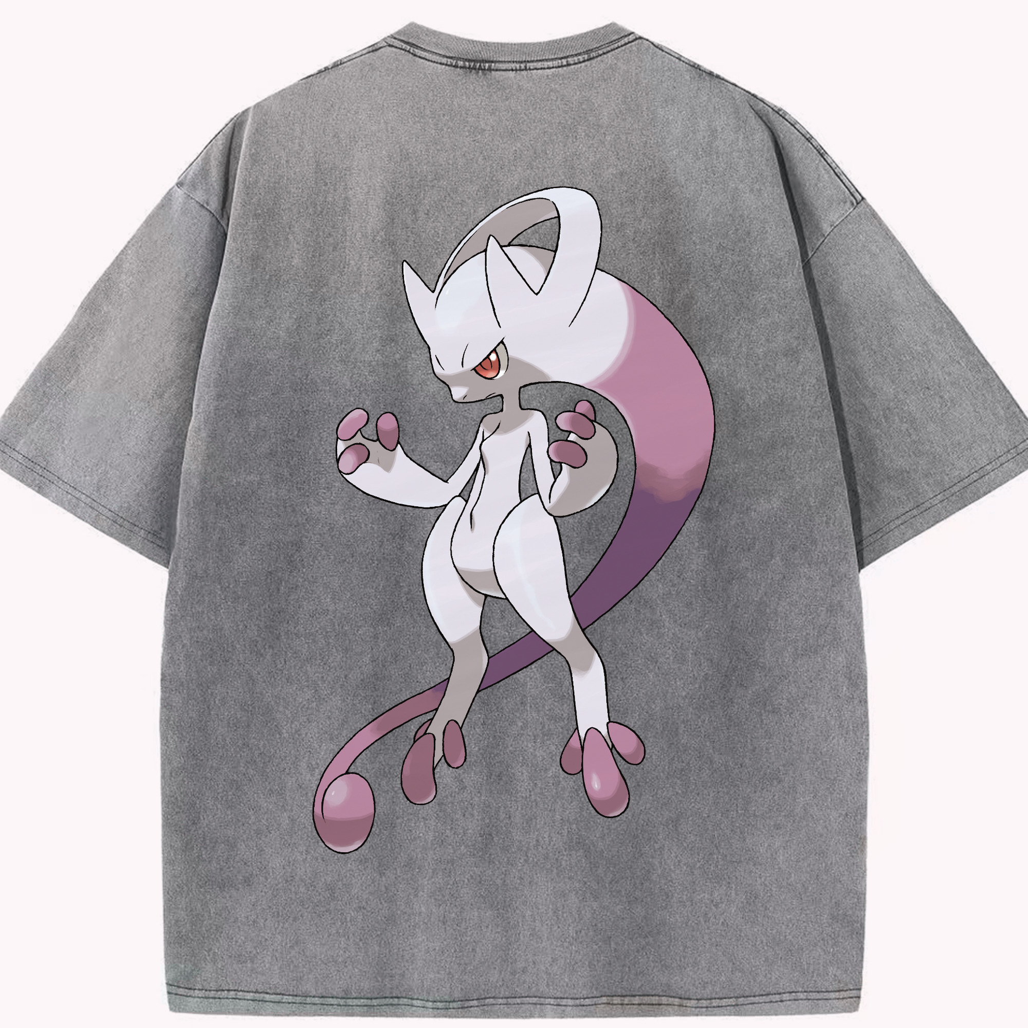（画像用） ポケットモンスター Pokémon 綿100% ヴィンテージ風 半袖Tシャツ（背面プリント）