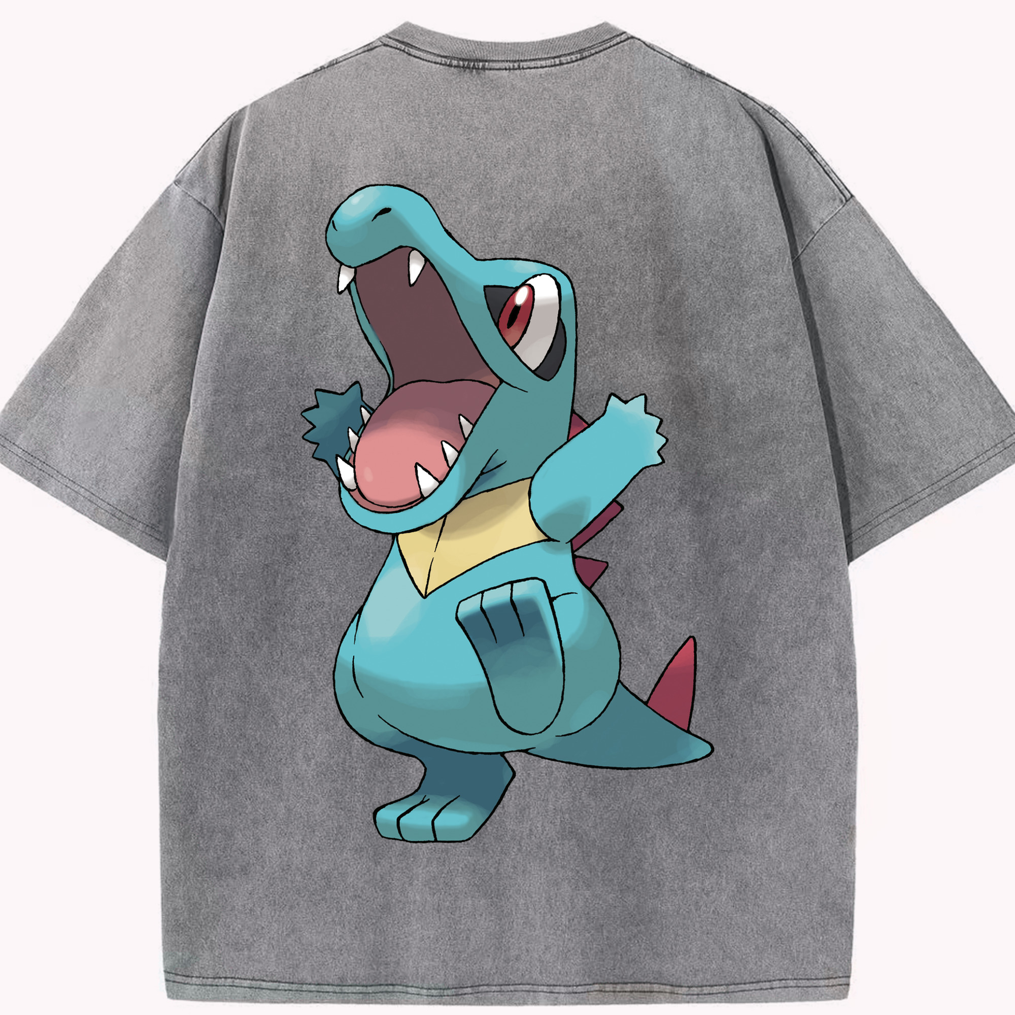 （画像用） ポケットモンスター Pokémon 綿100% ヴィンテージ風 半袖Tシャツ（背面プリント）