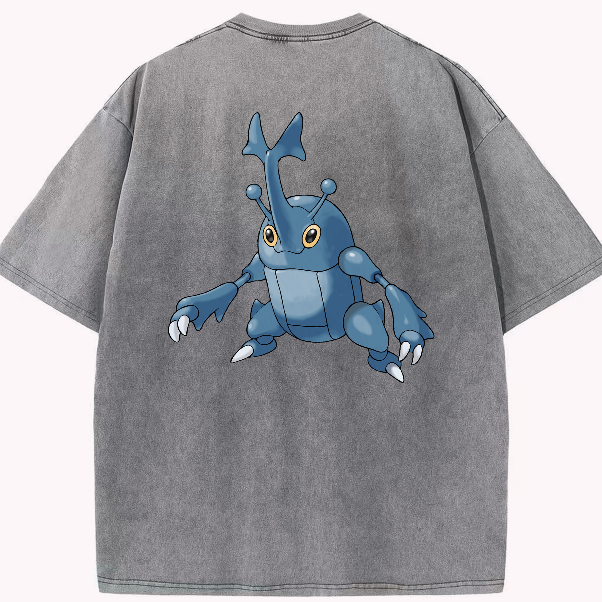 （画像用） ポケットモンスター Pokémon 綿100% ヴィンテージ風 半袖Tシャツ（背面プリント）