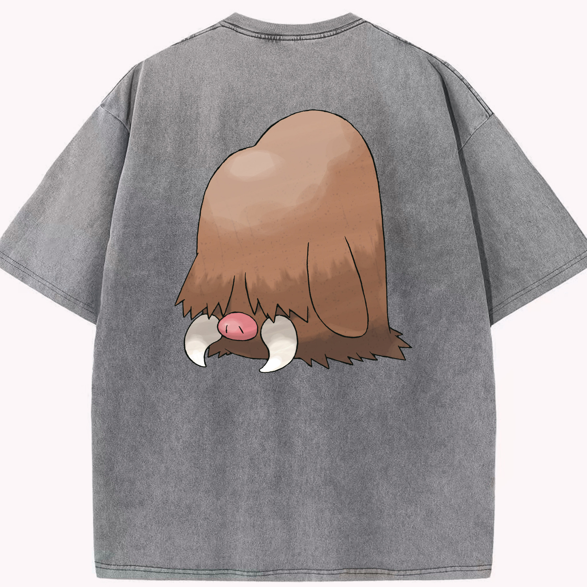 （画像用） ポケットモンスター Pokémon 綿100% ヴィンテージ風 半袖Tシャツ（背面プリント）
