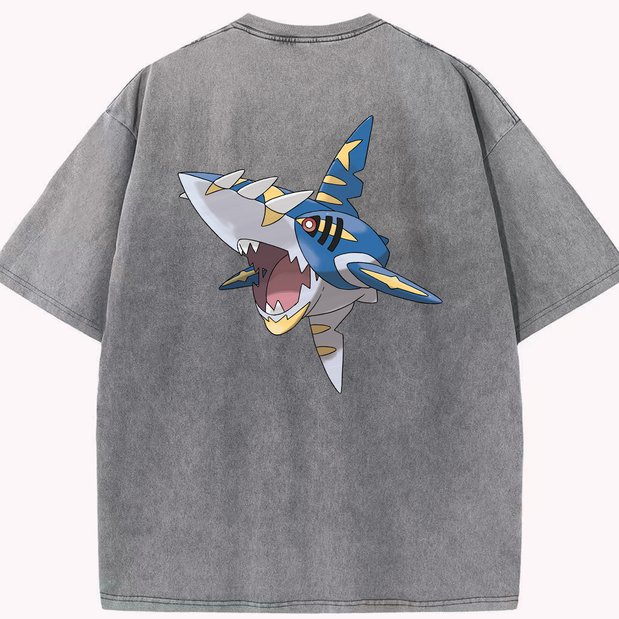 （画像用） ポケットモンスター Pokémon 綿100% ヴィンテージ風 半袖Tシャツ（背面プリント）