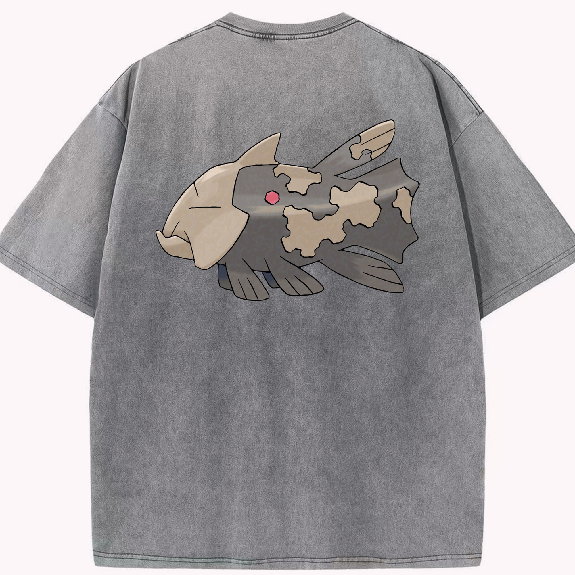 （画像用） ポケットモンスター Pokémon 綿100% ヴィンテージ風 半袖Tシャツ（背面プリント）