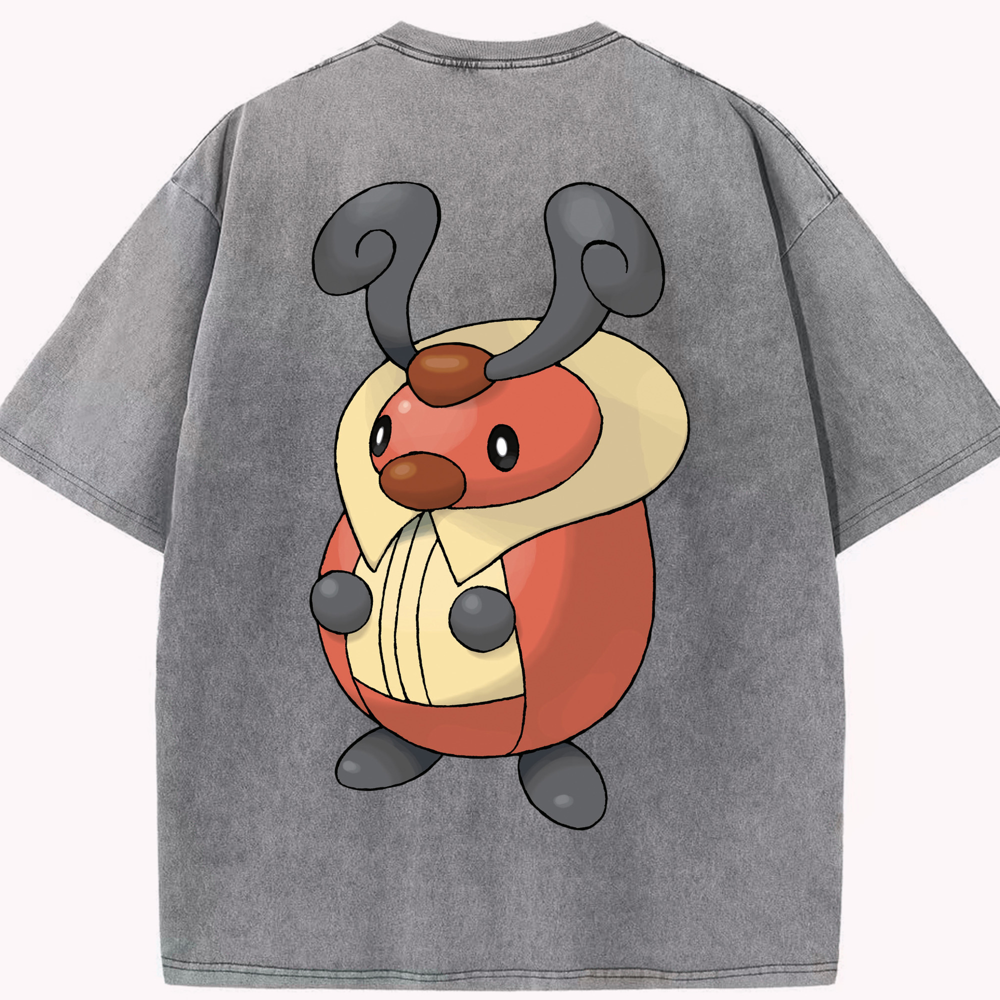 （画像用） ポケットモンスター Pokémon 綿100% ヴィンテージ風 半袖Tシャツ（背面プリント）