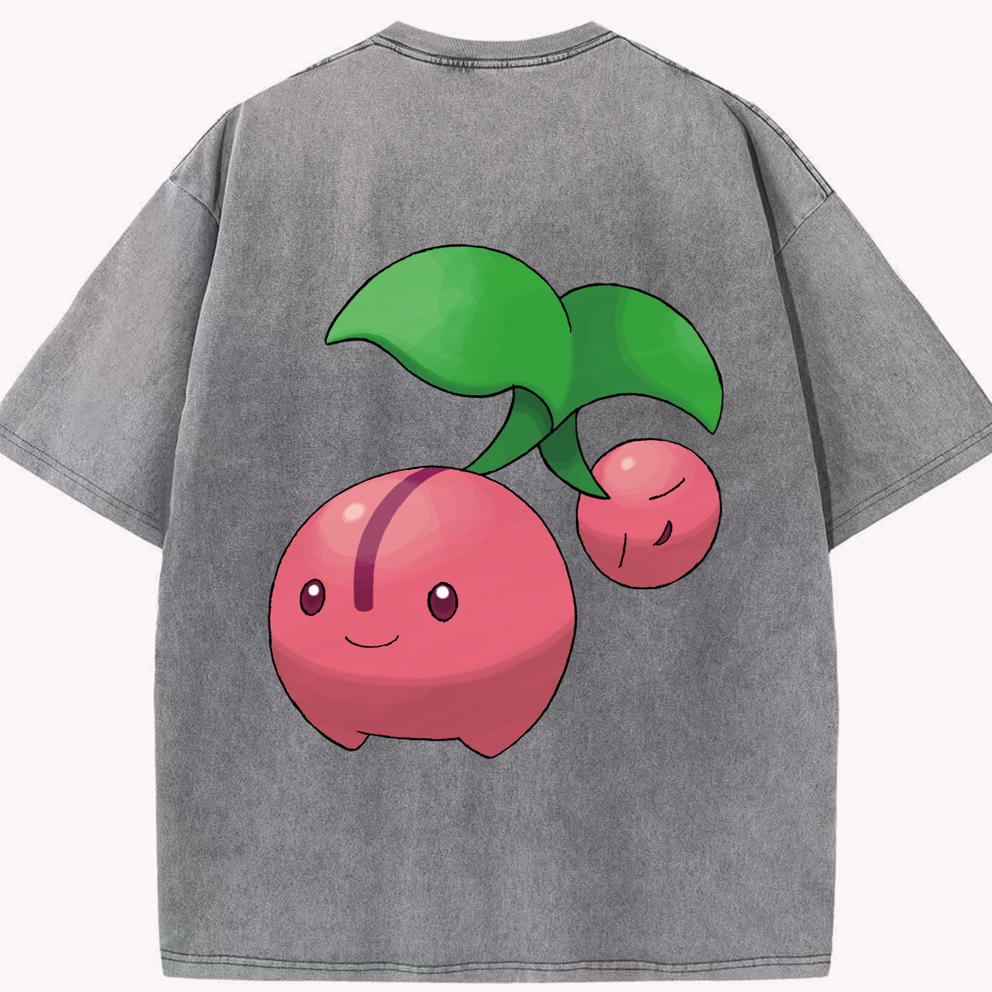 （画像用） ポケットモンスター Pokémon 綿100% ヴィンテージ風 半袖Tシャツ（背面プリント）