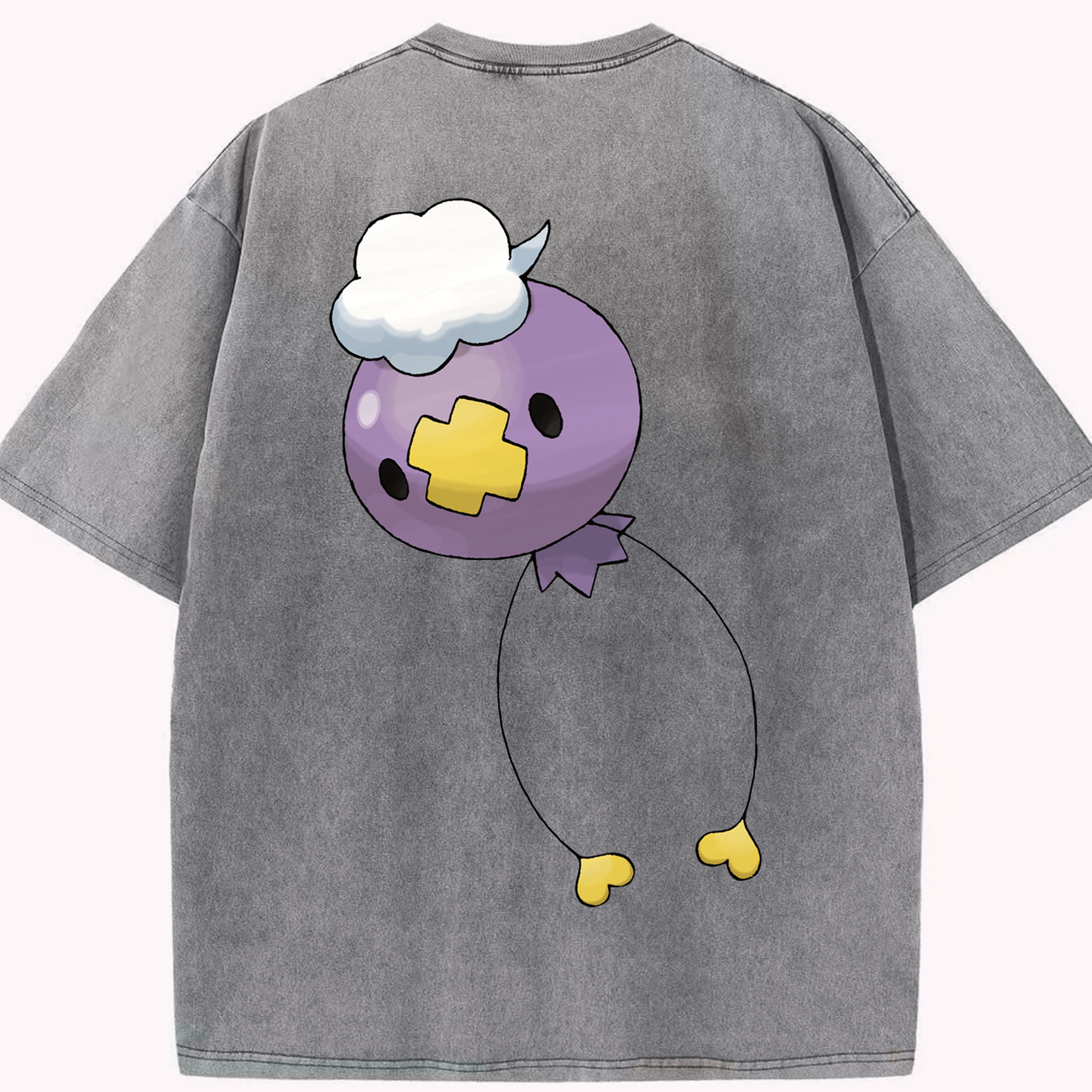 （画像用） ポケットモンスター Pokémon 綿100% ヴィンテージ風 半袖Tシャツ（背面プリント）