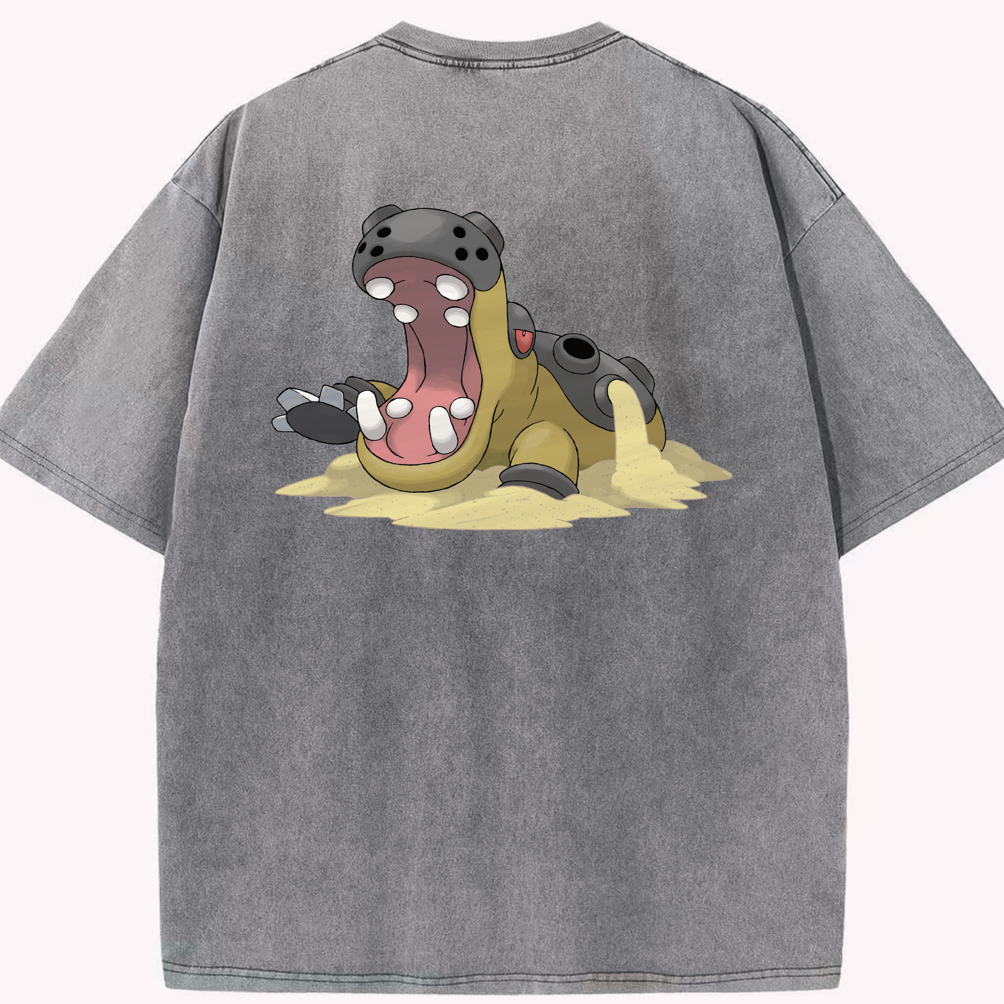 （画像用） ポケットモンスター Pokémon 綿100% ヴィンテージ風 半袖Tシャツ（背面プリント）