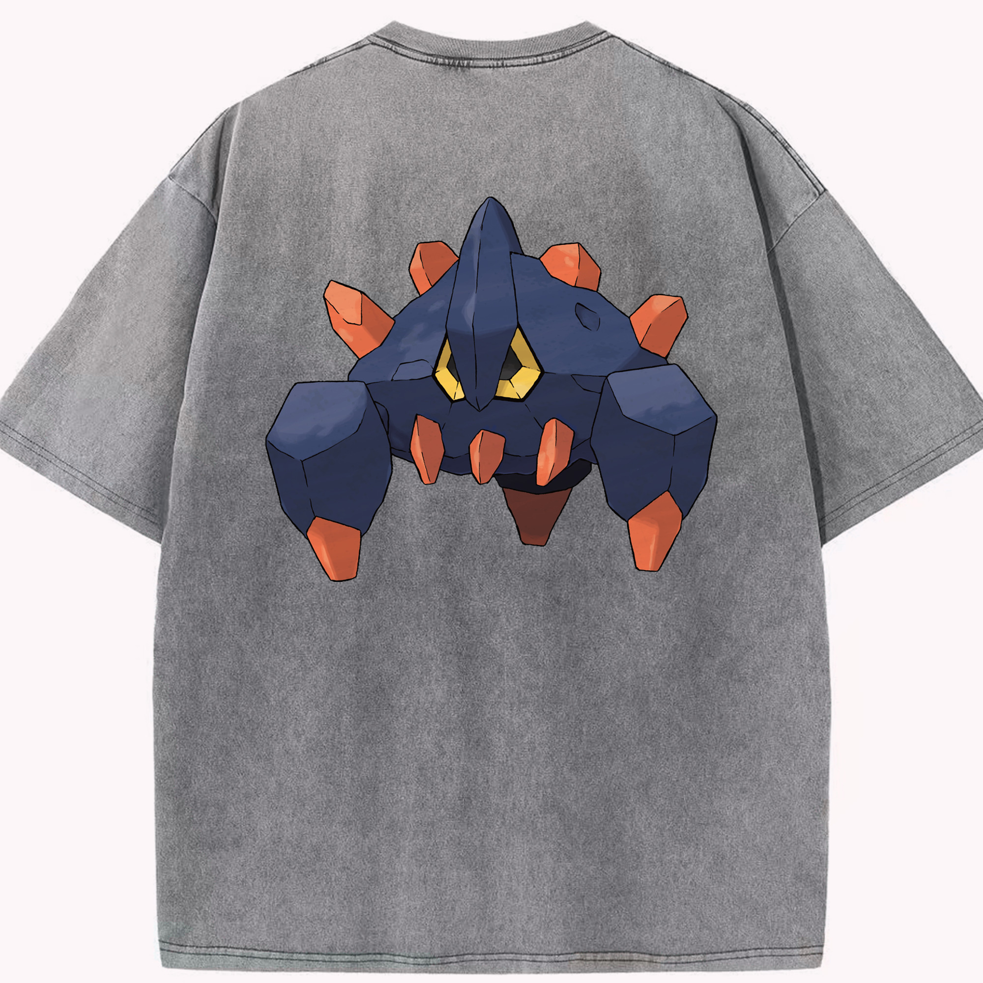 （画像用） ポケットモンスター Pokémon 綿100% ヴィンテージ風 半袖Tシャツ（背面プリント）
