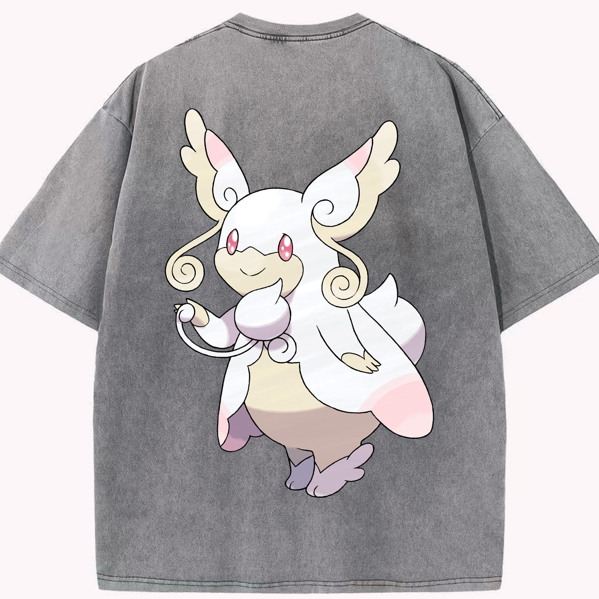 （画像用） ポケットモンスター Pokémon 綿100% ヴィンテージ風 半袖Tシャツ（背面プリント）