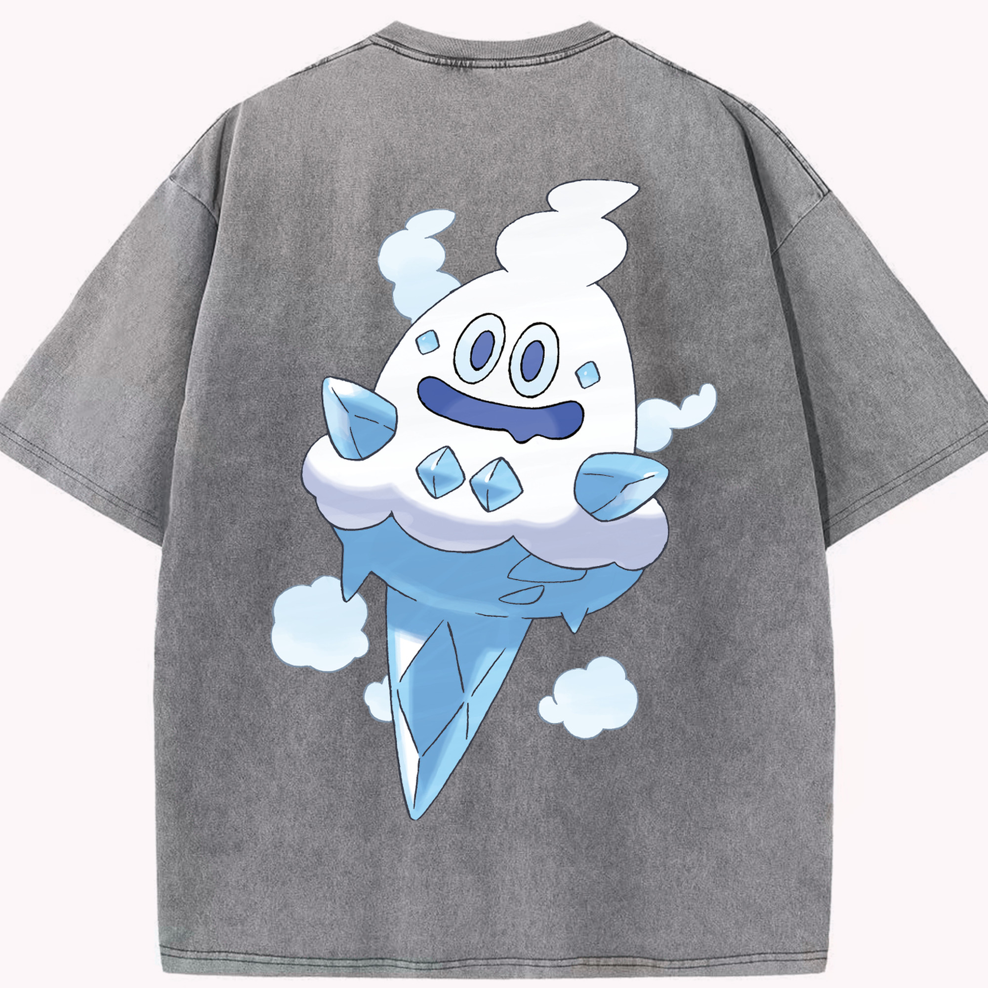 （画像用） ポケットモンスター Pokémon 綿100% ヴィンテージ風 半袖Tシャツ（背面プリント）