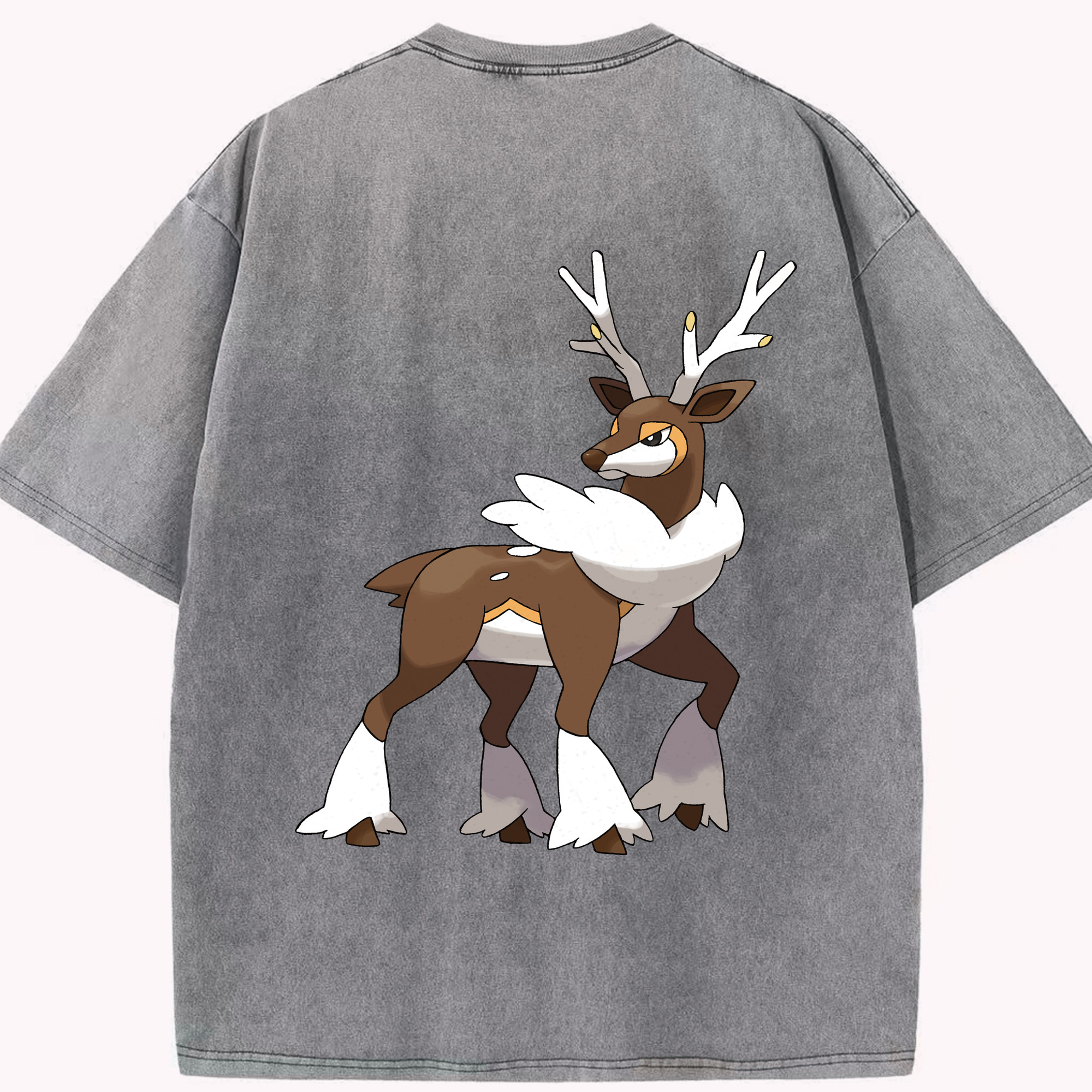 （画像用） ポケットモンスター Pokémon 綿100% ヴィンテージ風 半袖Tシャツ（背面プリント）