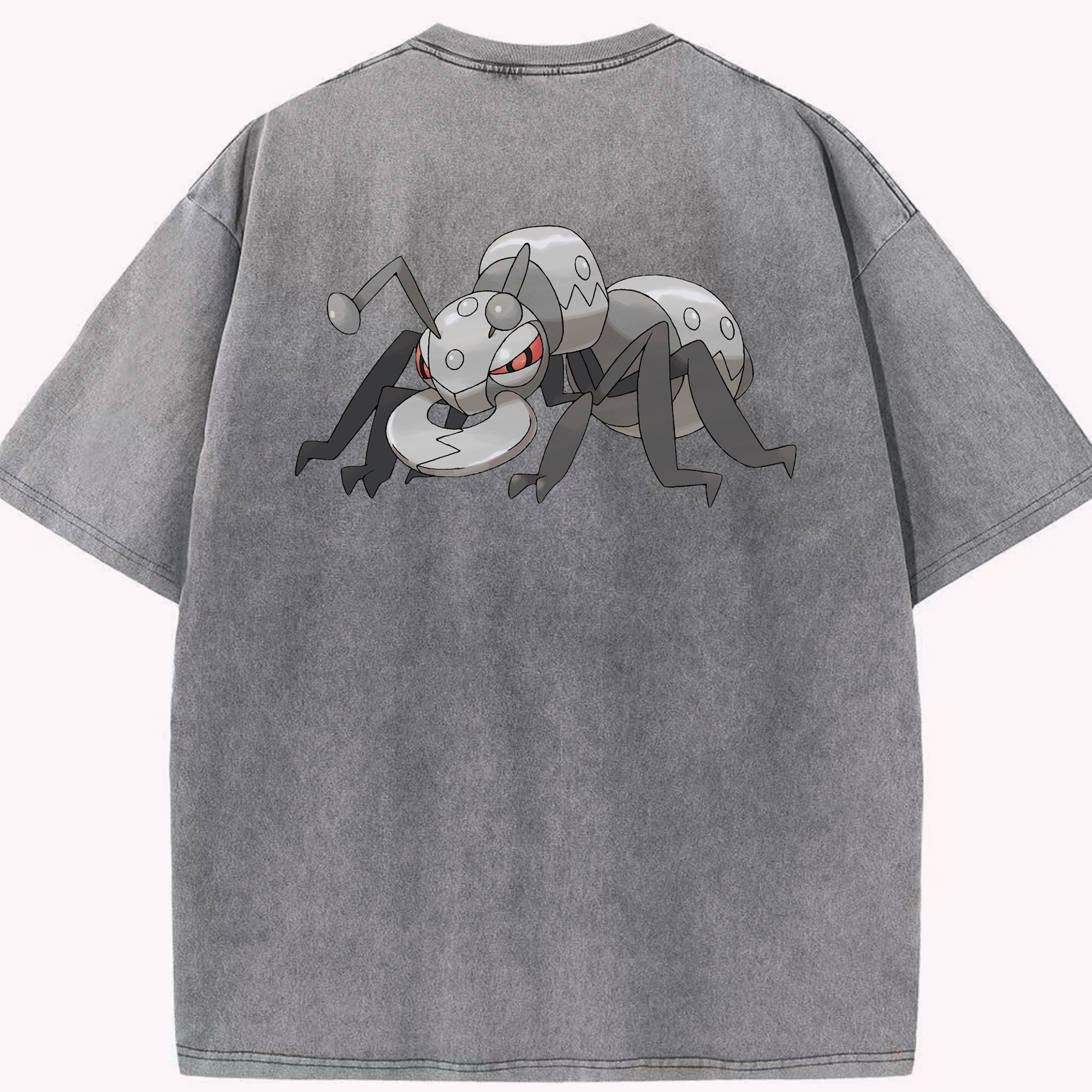 （画像用） ポケットモンスター Pokémon 綿100% ヴィンテージ風 半袖Tシャツ（背面プリント）