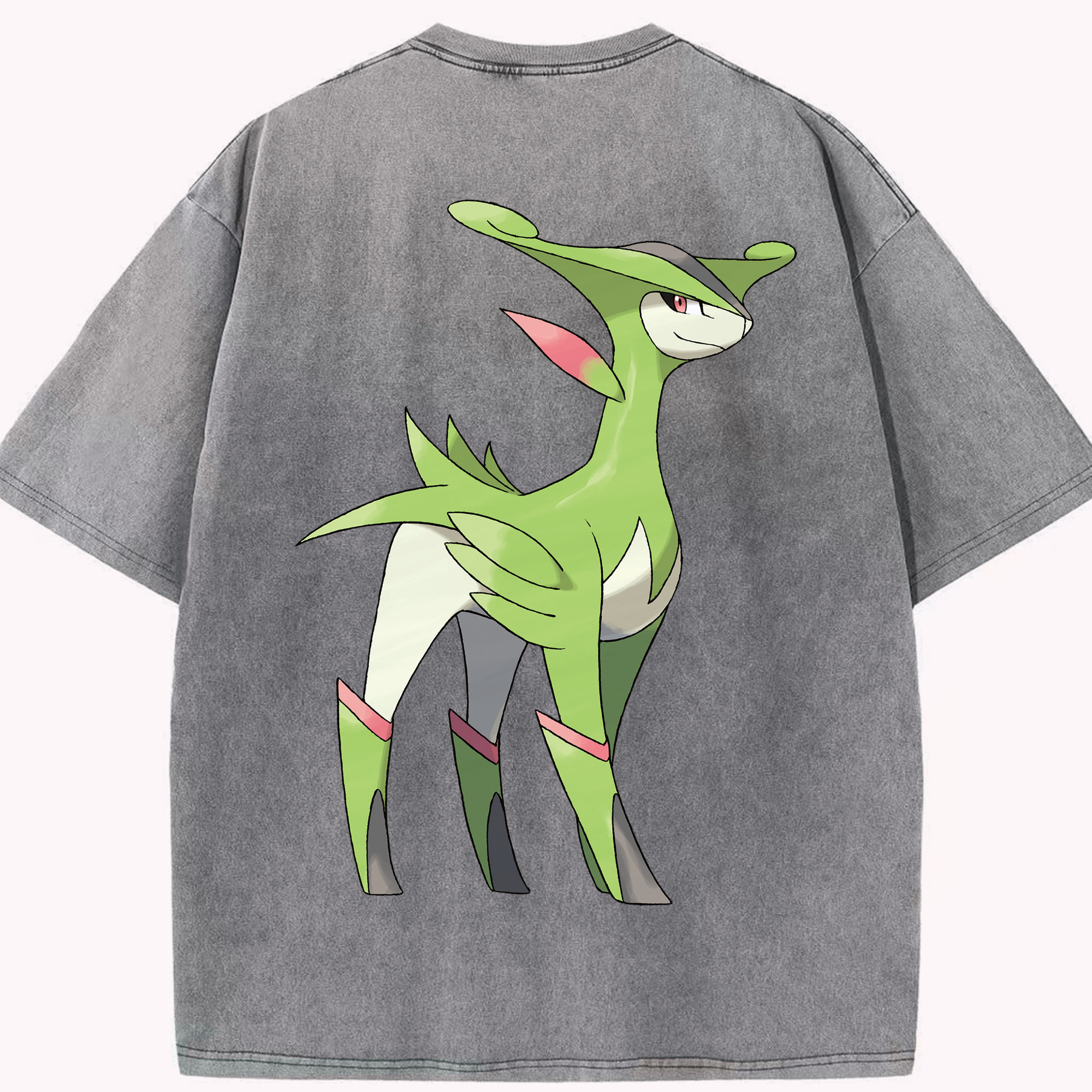 （画像用） ポケットモンスター Pokémon 綿100% ヴィンテージ風 半袖Tシャツ（背面プリント）
