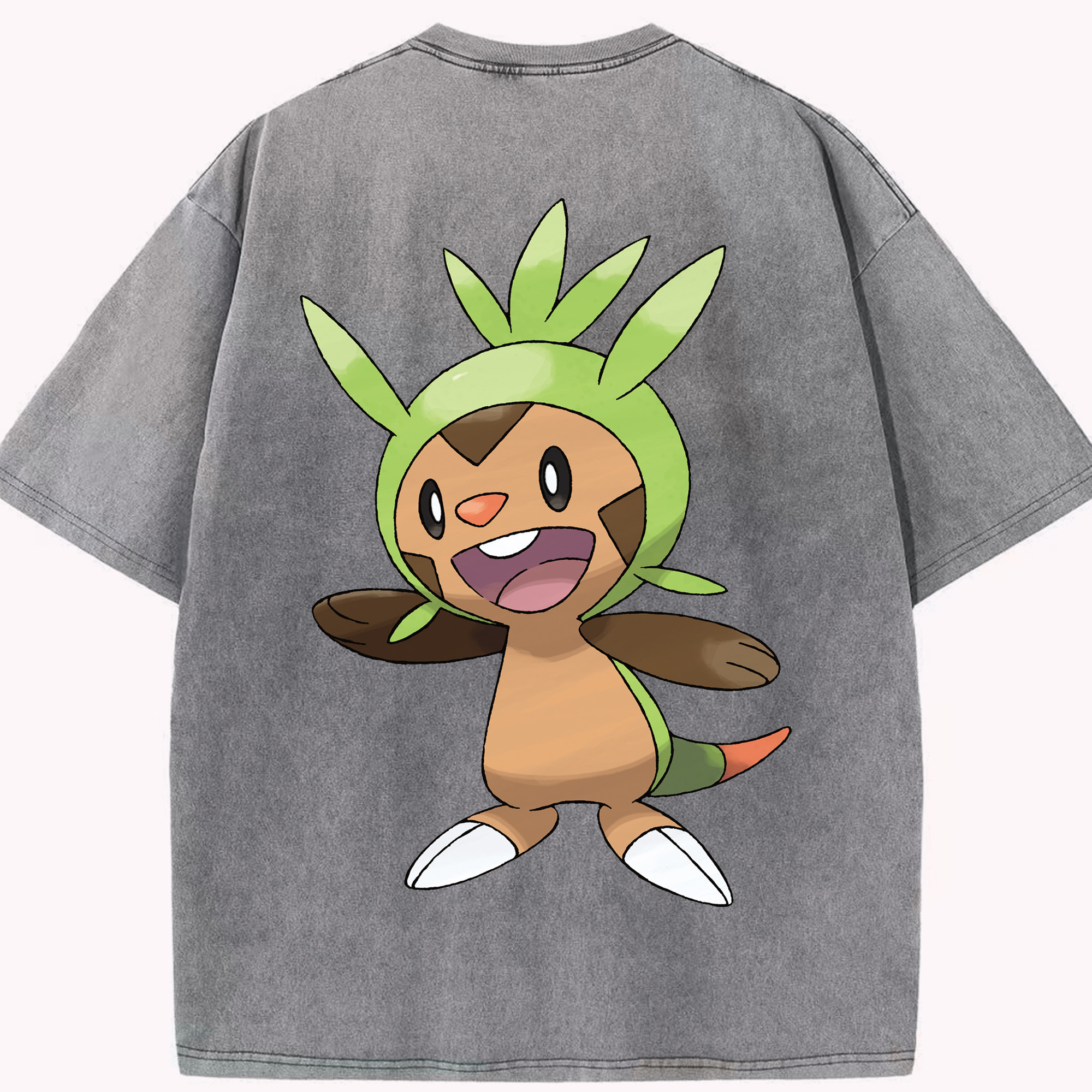 （画像用） ポケットモンスター Pokémon 綿100% ヴィンテージ風 半袖Tシャツ（背面プリント）