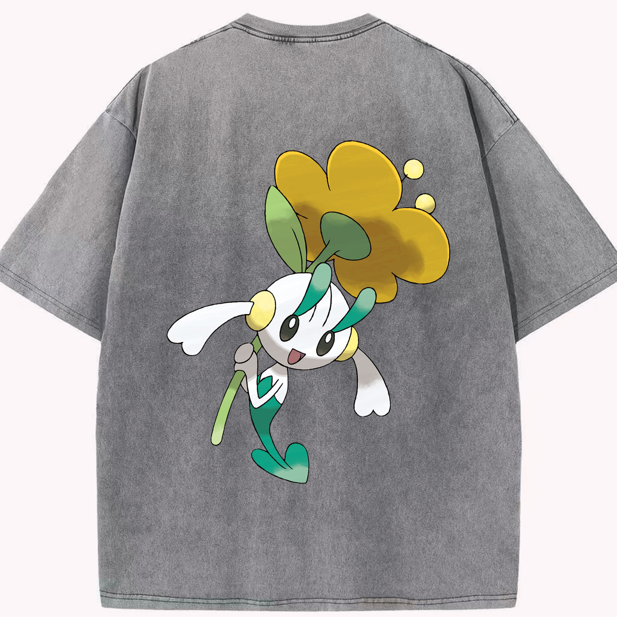 （画像用） ポケットモンスター Pokémon 綿100% ヴィンテージ風 半袖Tシャツ（背面プリント）