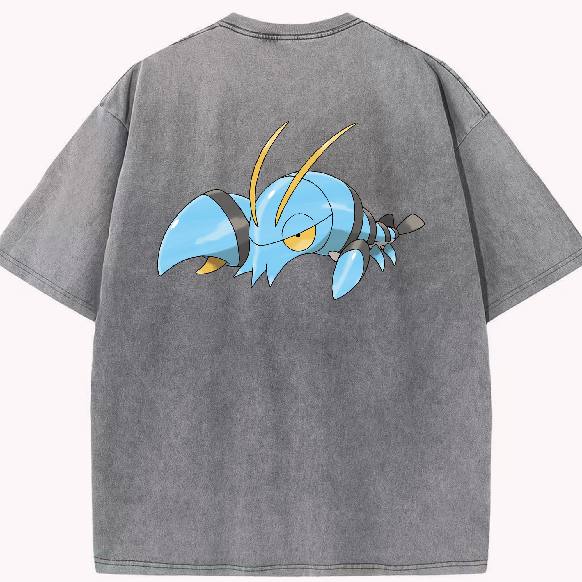 （画像用） ポケットモンスター Pokémon 綿100% ヴィンテージ風 半袖Tシャツ（背面プリント）