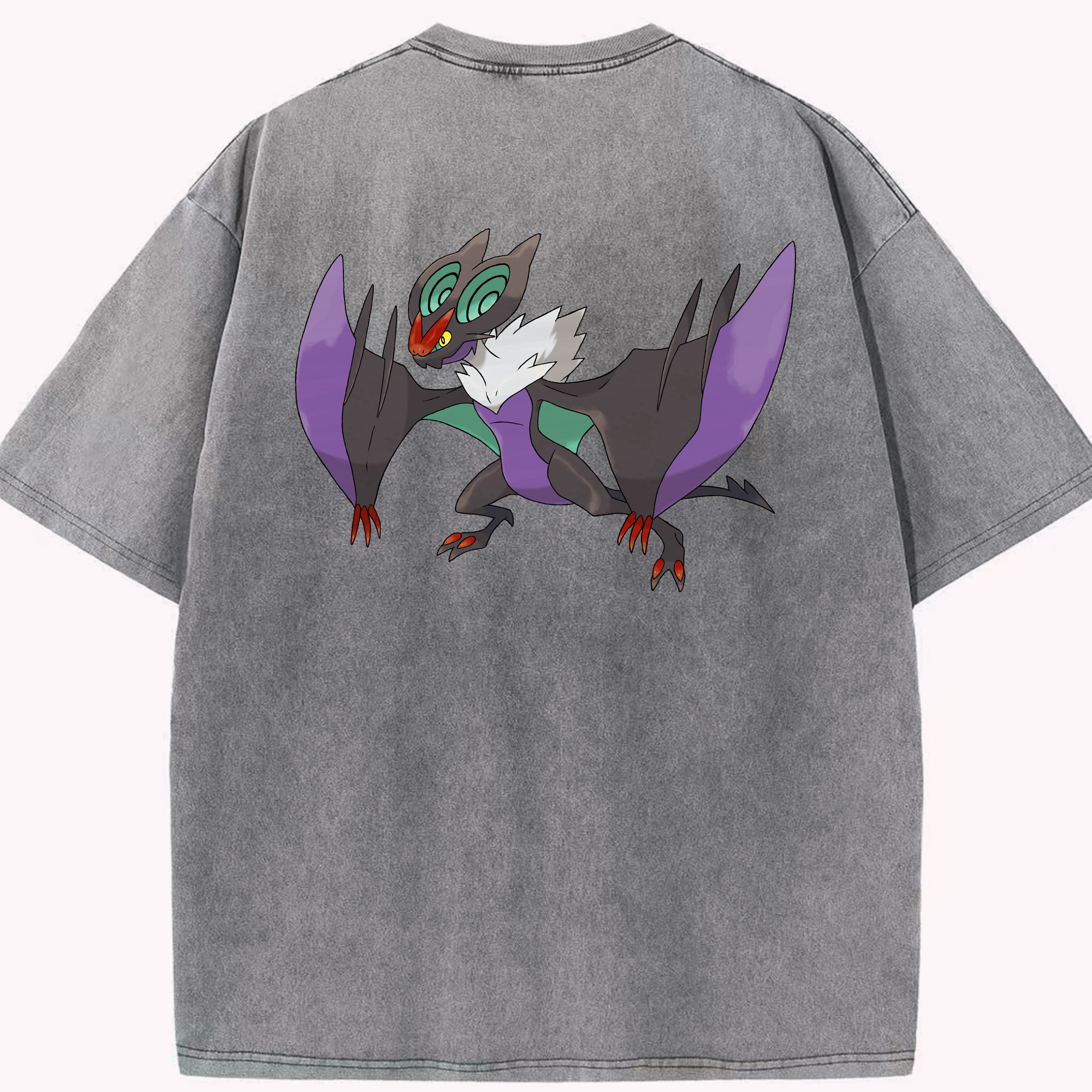 （画像用） ポケットモンスター Pokémon 綿100% ヴィンテージ風 半袖Tシャツ（背面プリント）